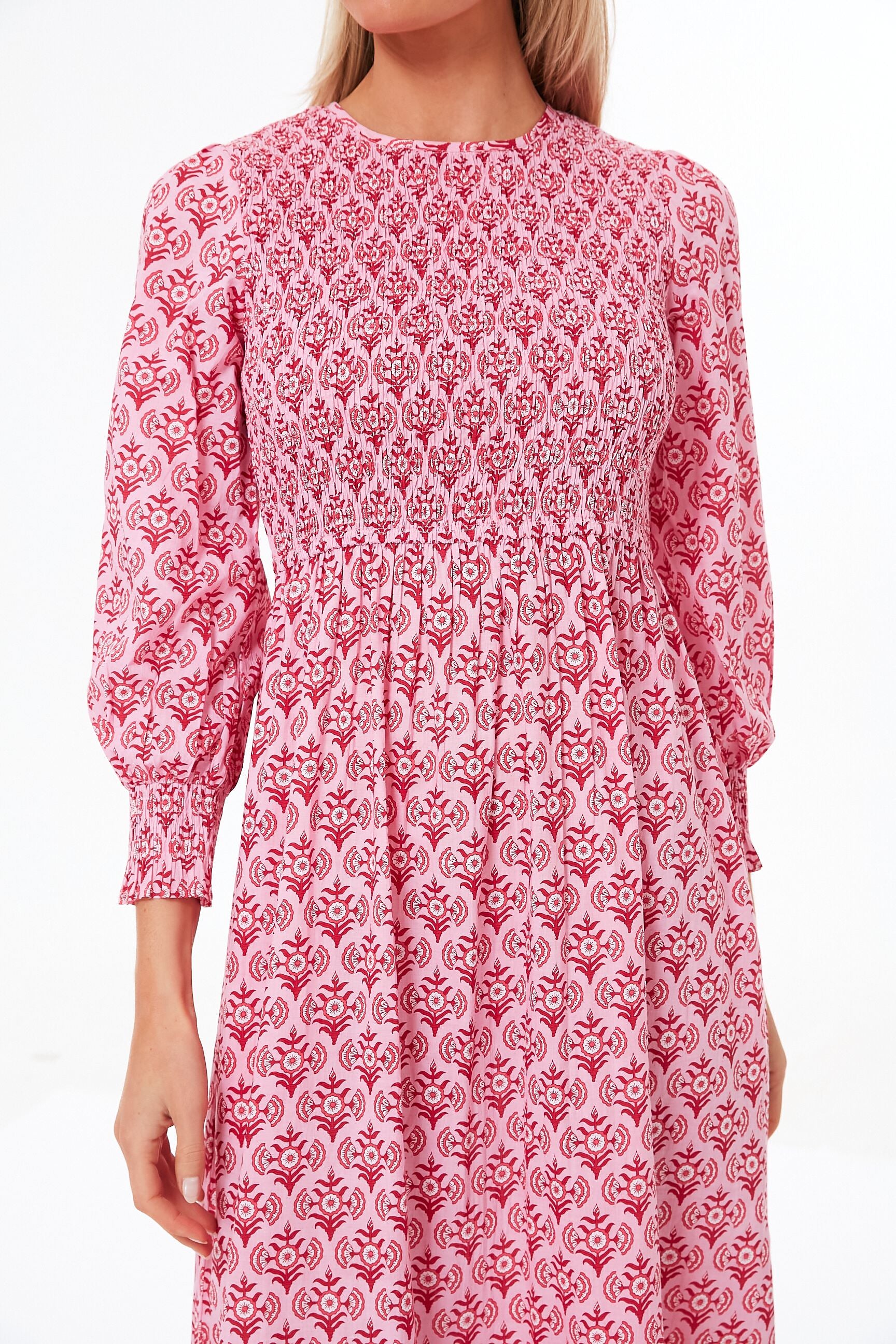pink city prints frost buta isabel dress Pink City Prints