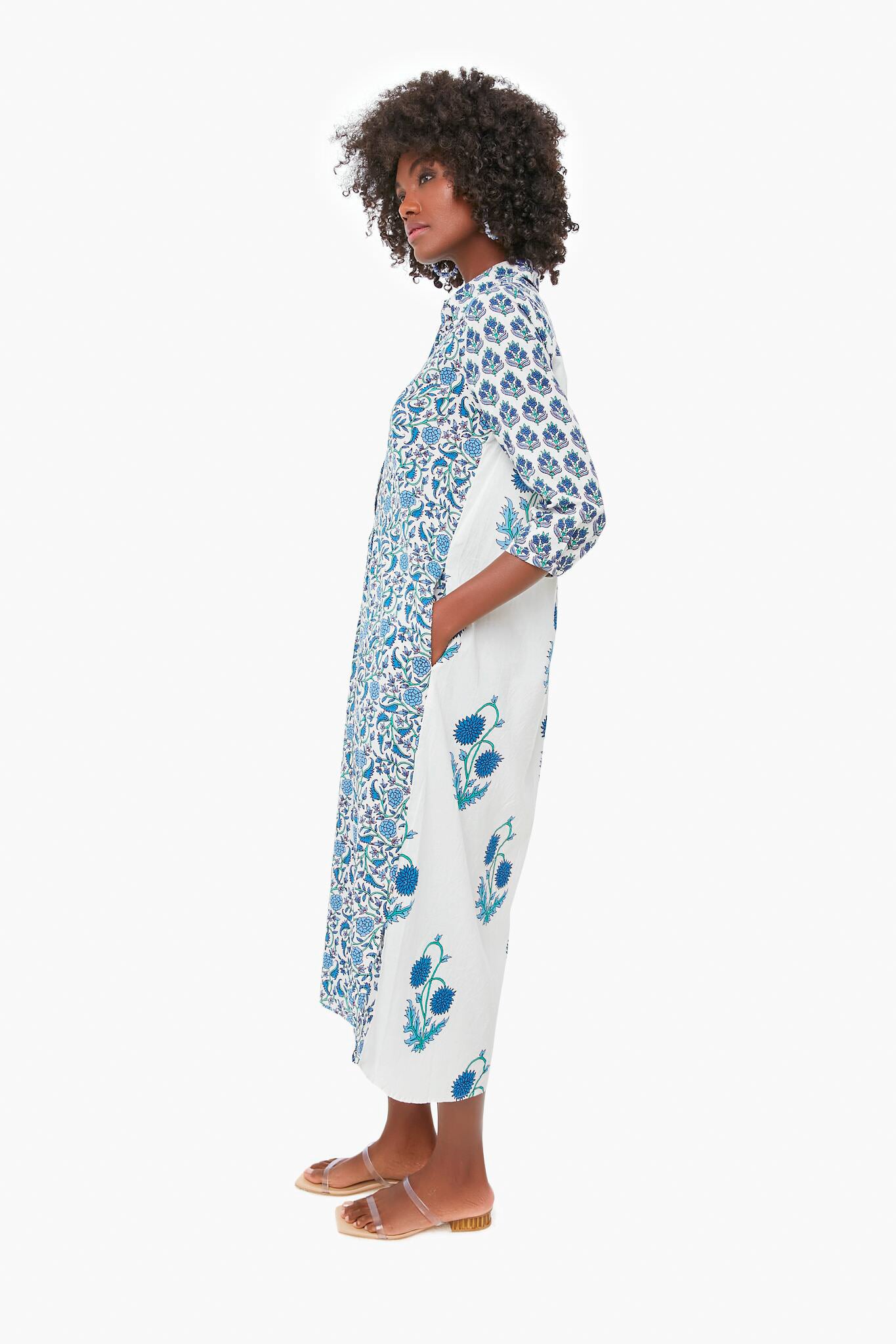 Exclusive Cornflower Blue Brooklyn Long Dress