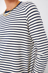 Navy Striped Wells Tee