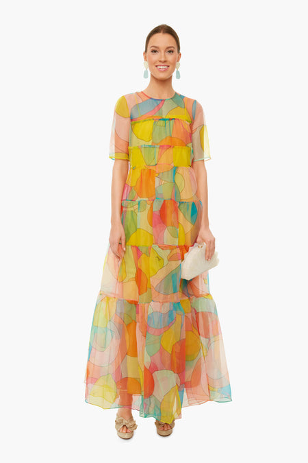 Citrus Kaleidoscope Hyacinth Dress