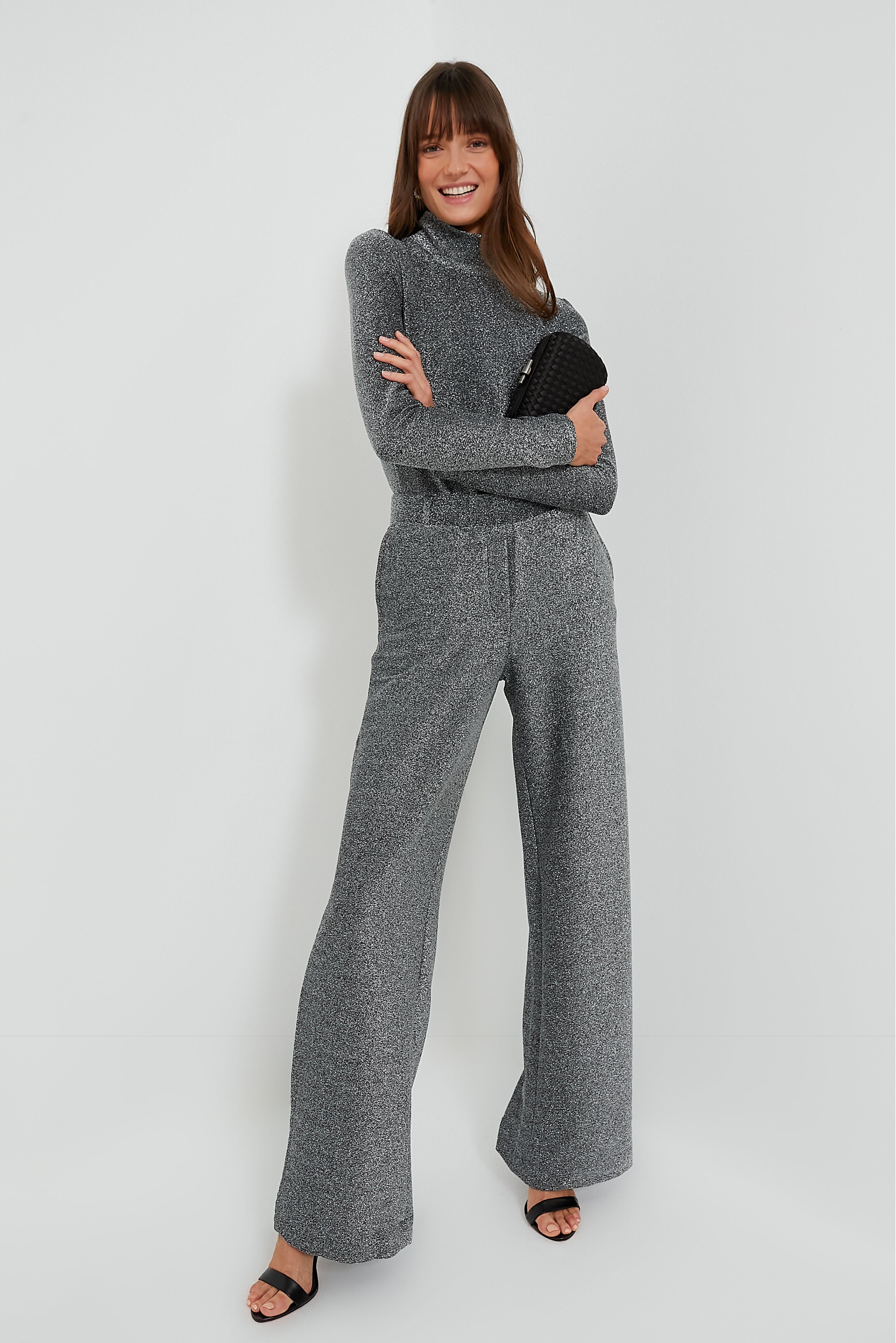 Shimmer Gray Jya Pant