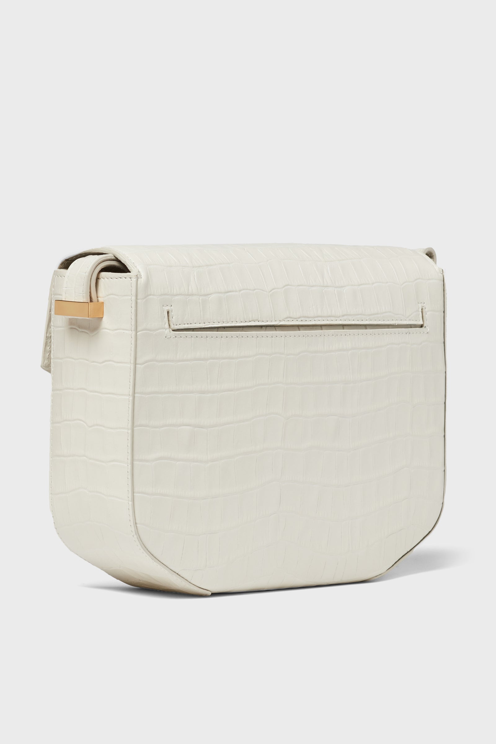 Off White Croc Effect London Bag
