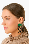 Exclusive Green Sunrise Dangle Earrings