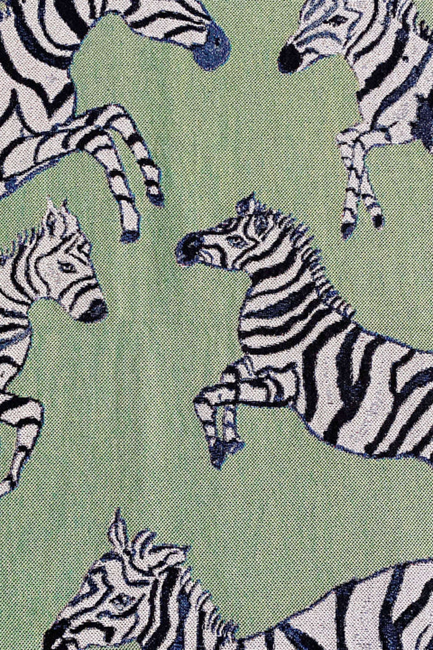 Green Zebras Blanket