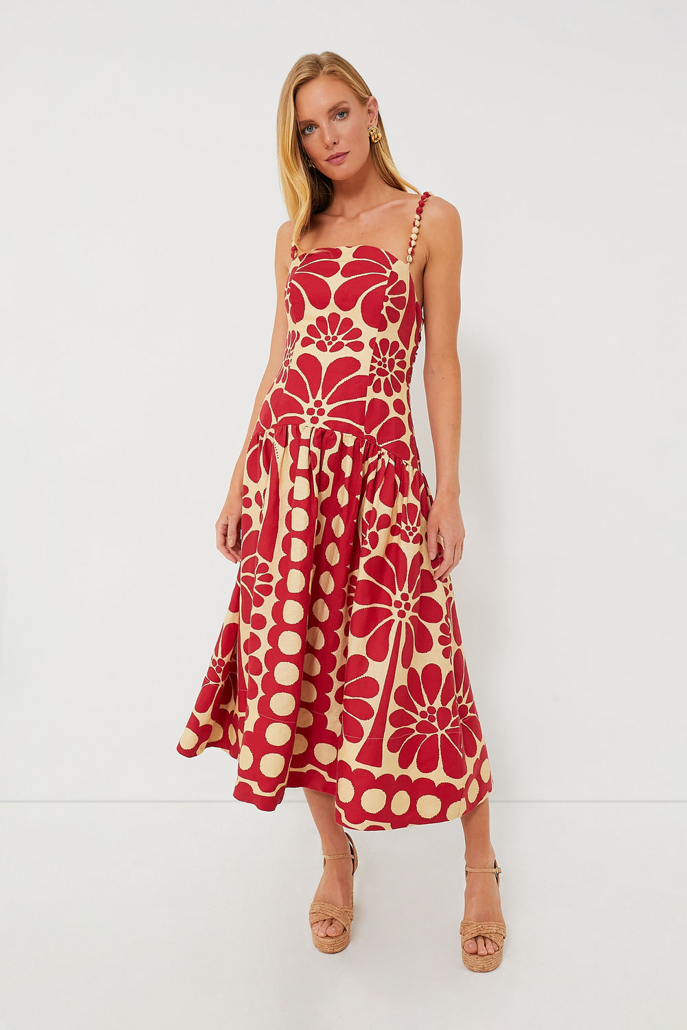 strapless open back dress Palermo Red Sleeveless Dress