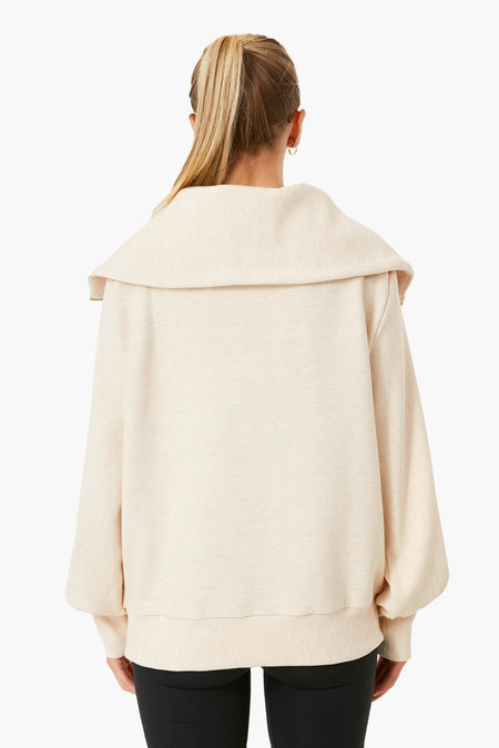 Oatmeal Marl Vine Half Zip