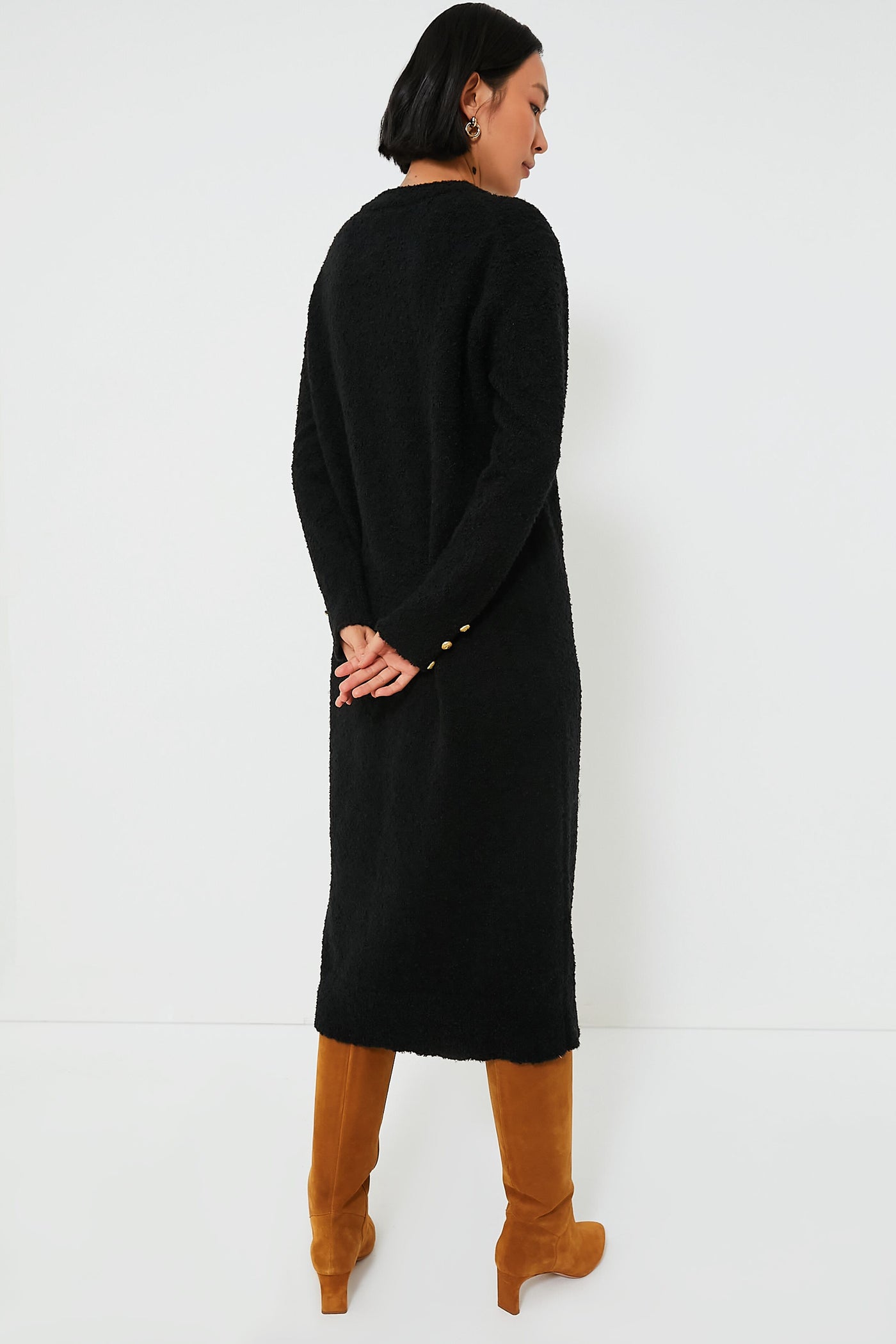 Black Boucle Knit Nelle Dress | Tuckernuck Black Boucle Knit Nelle Dress | Tuckernuck