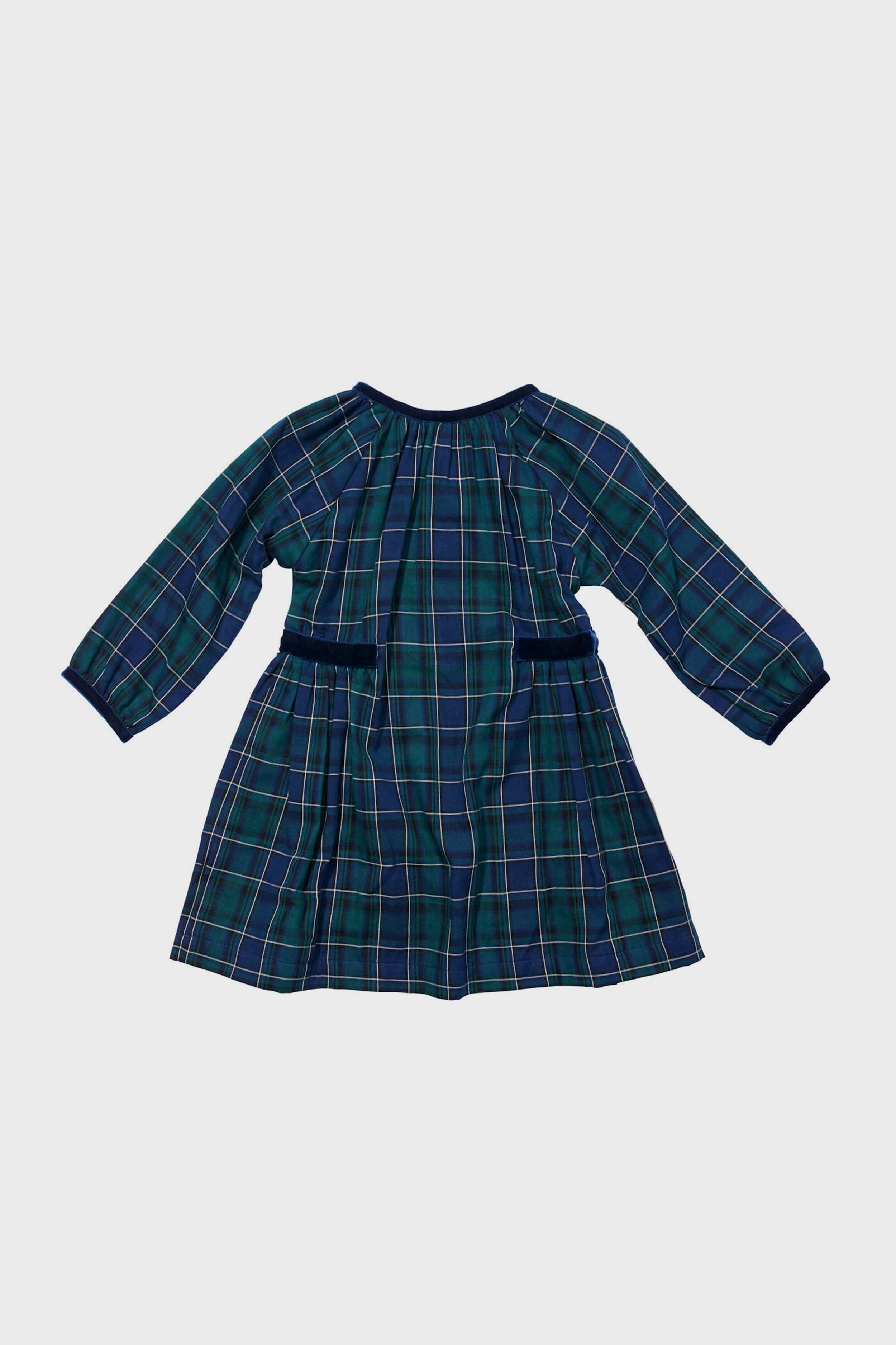 Navy Green Plaid