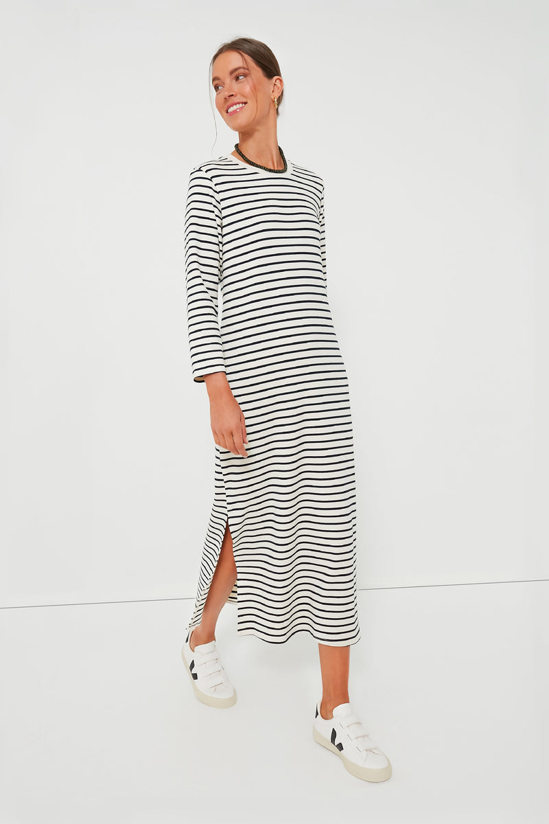 Navy Stripe Gio Maxi Dress Pomander Place - Main Image