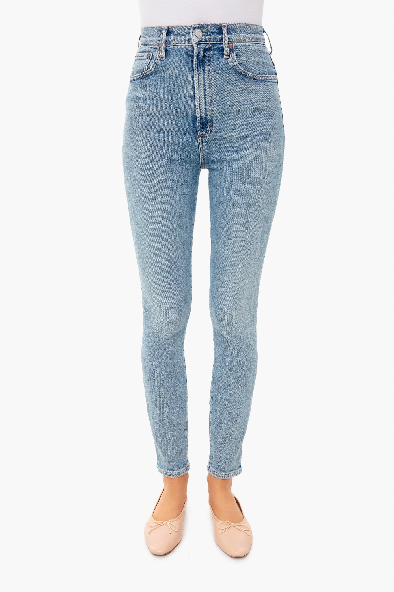 Debut Pinch Waist Ultra High Rise Skinny AGOLDE