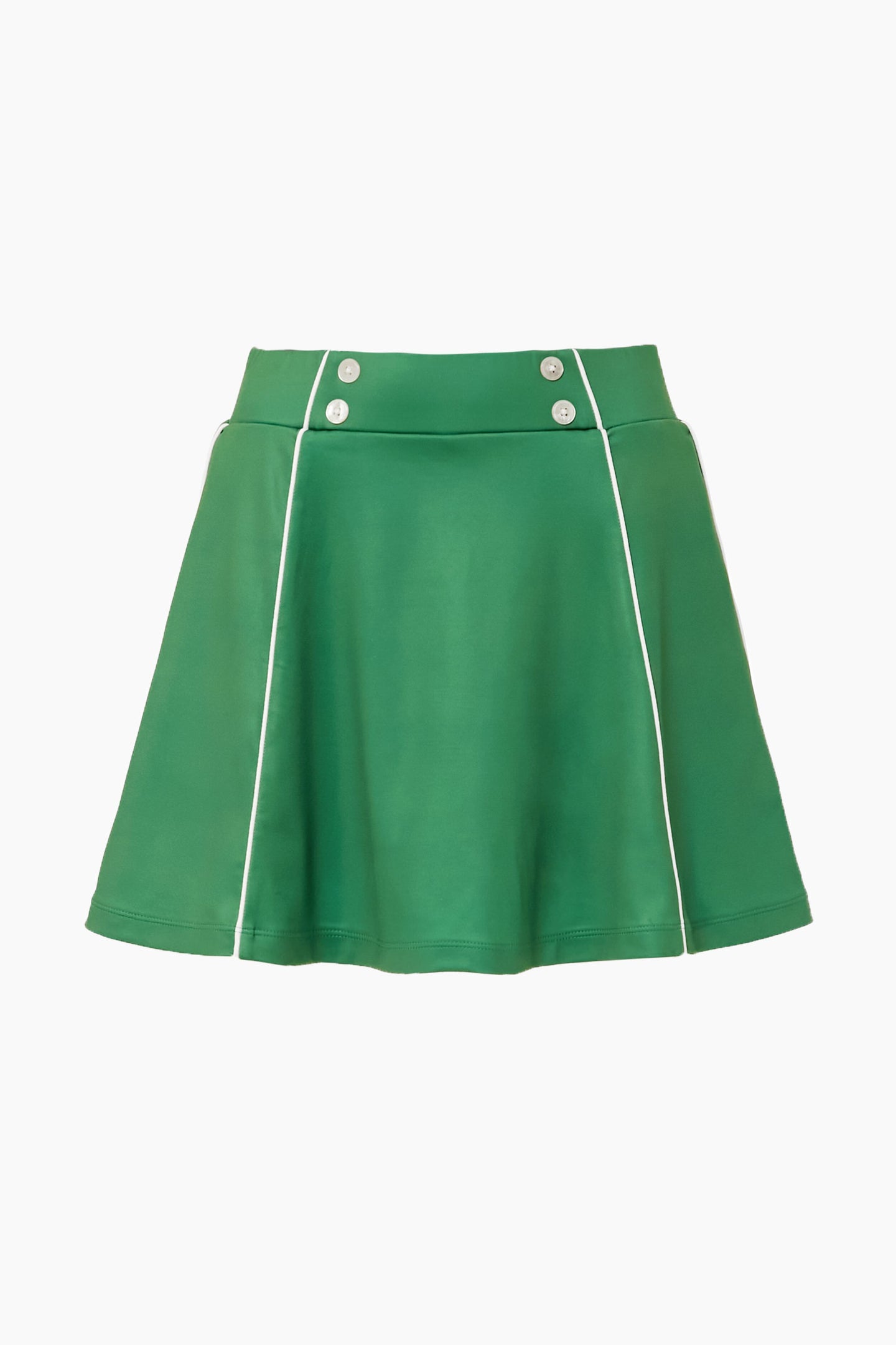 Green Piped 15 Inch Renee Golf Skirt