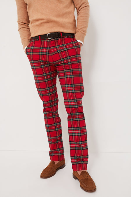 Royal Stewart Tartan Stretch Twill Harbor Pants (34