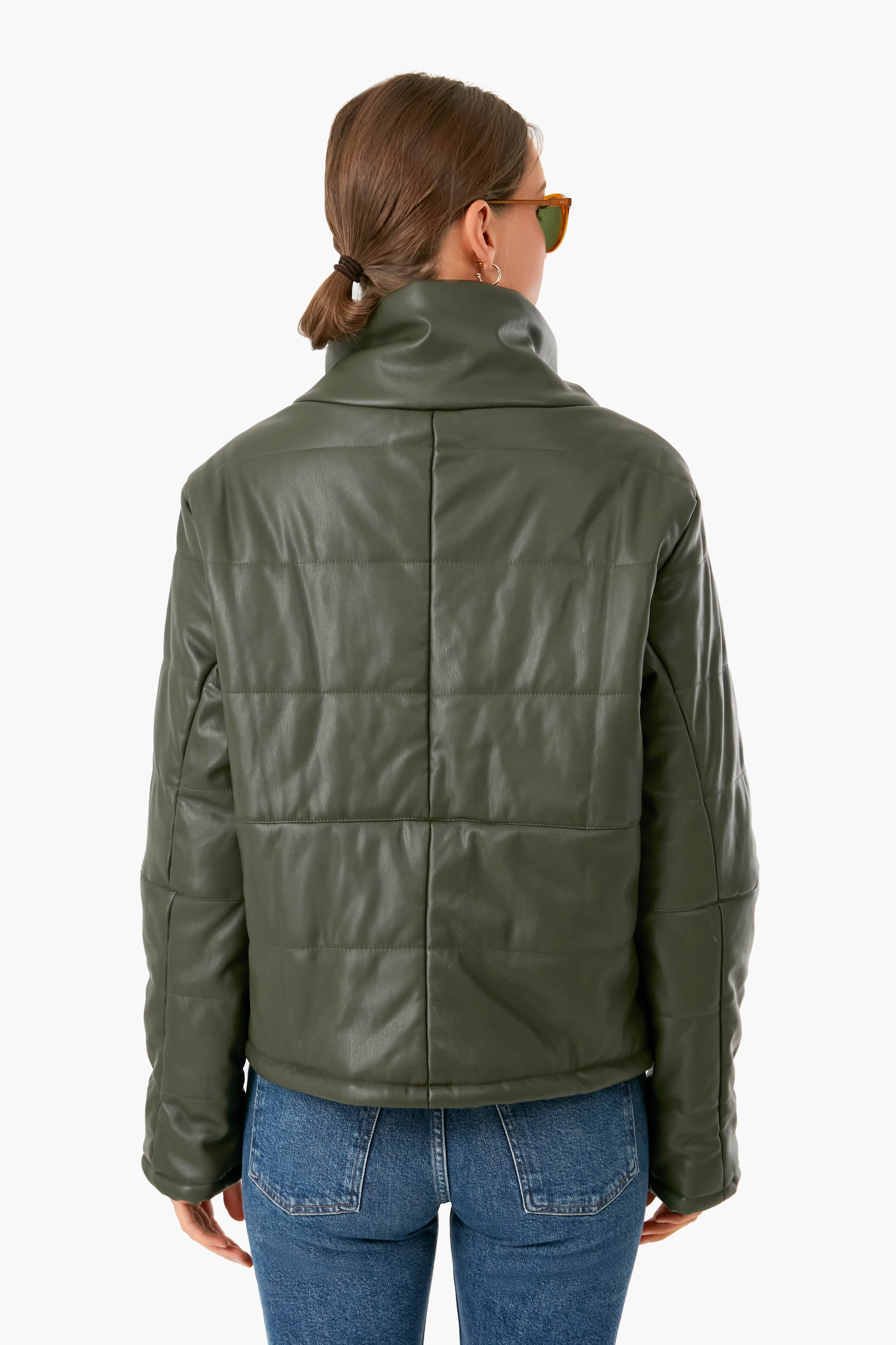 Olive Leather Ralph Jacket