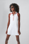 White and Red Sterling Tennis Dress