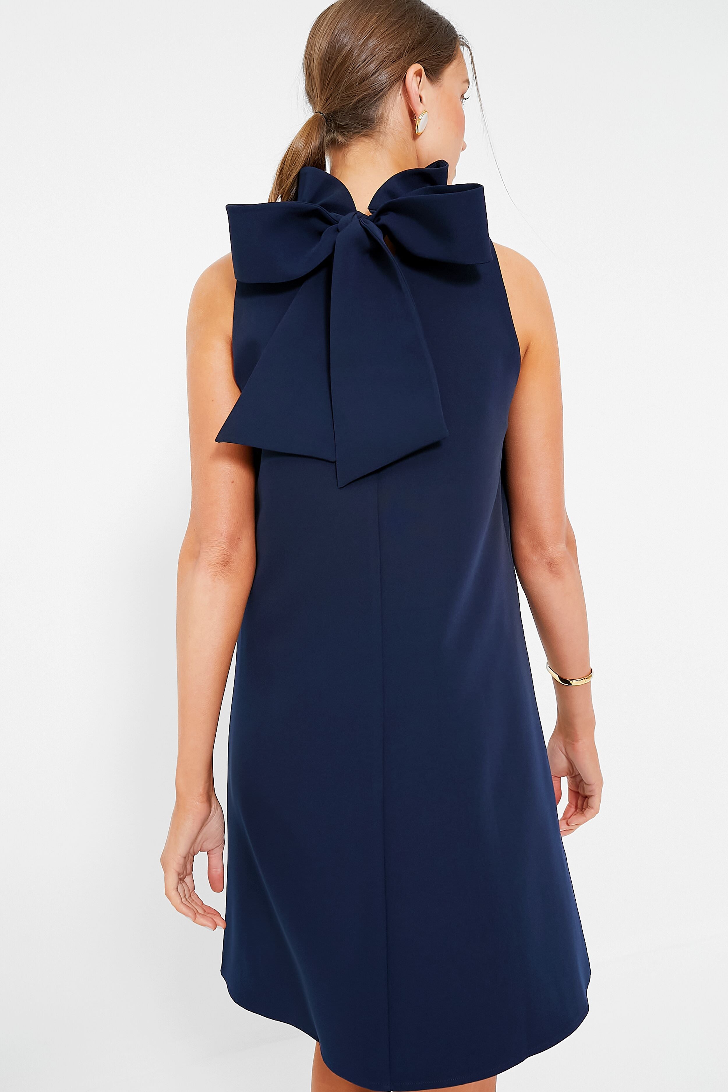 Do+Be by deals Tuckernuck Women's Navy Blue Blythe Dress Sleeveless Ruffle Collar sz S