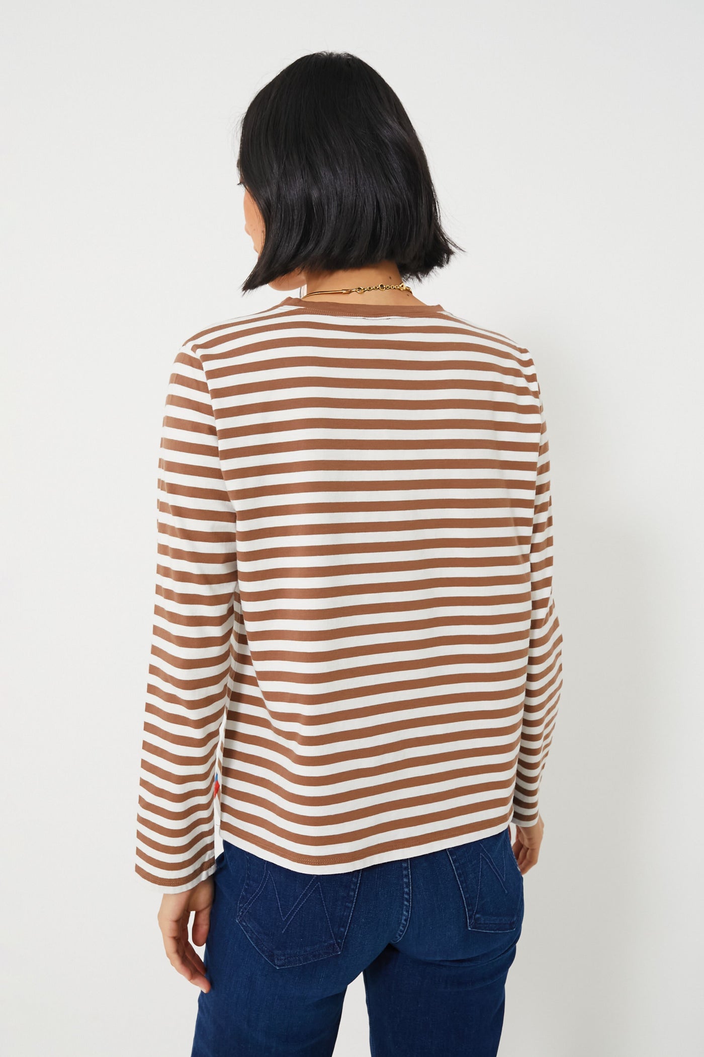 The Walnut and Cream Modern Long Tee