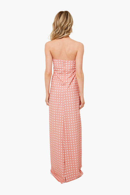 Blush White Polka Dot Kaia Dress