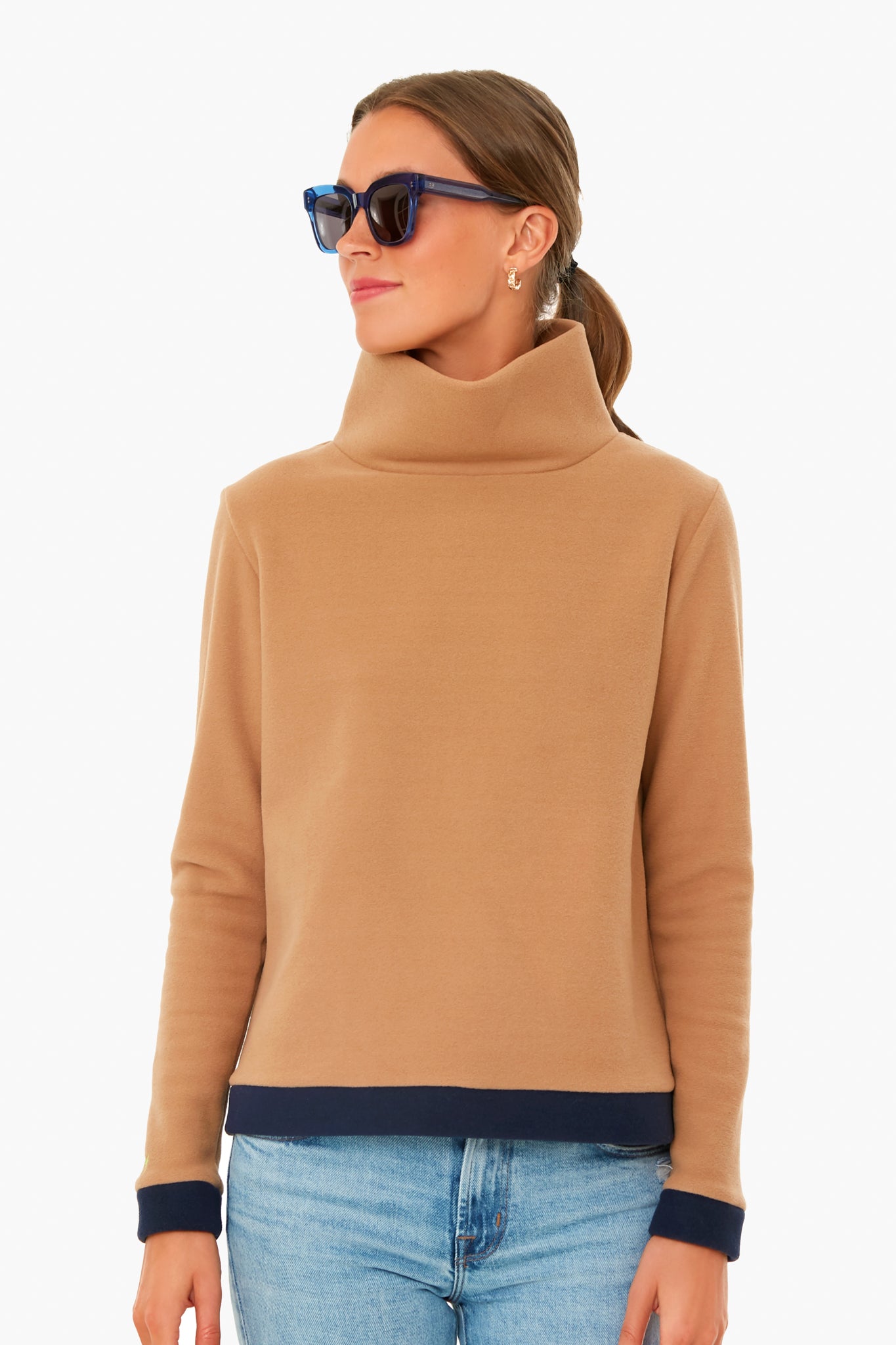 Camel and Navy Colorblock Park Slope | Dudley Stephens