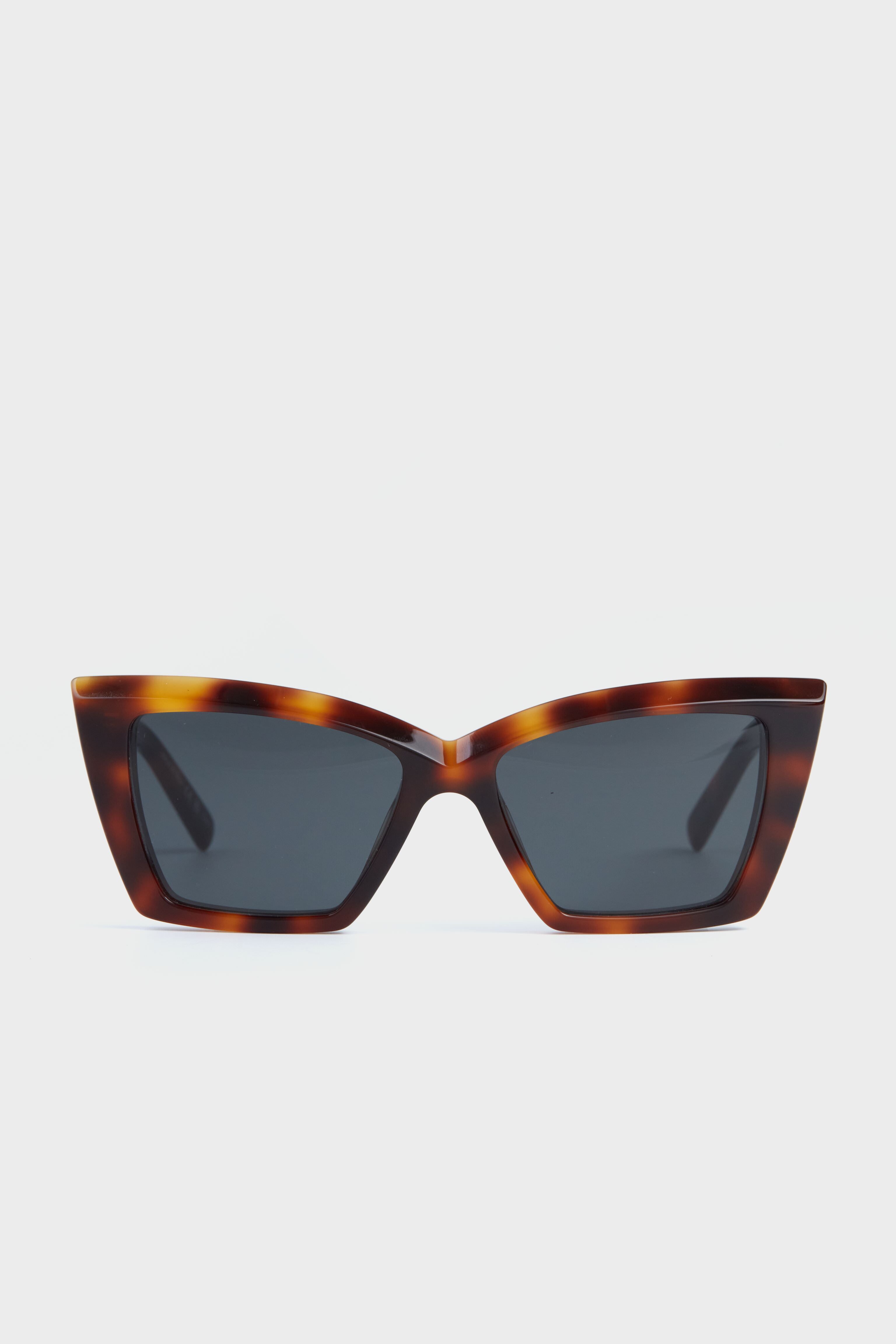 Siens Creature 122 Dark Havana Acetate Squared-Sunglasses - NWT Black ssunglasses with orange lenses: Raso | TBD Eyewear main image 3