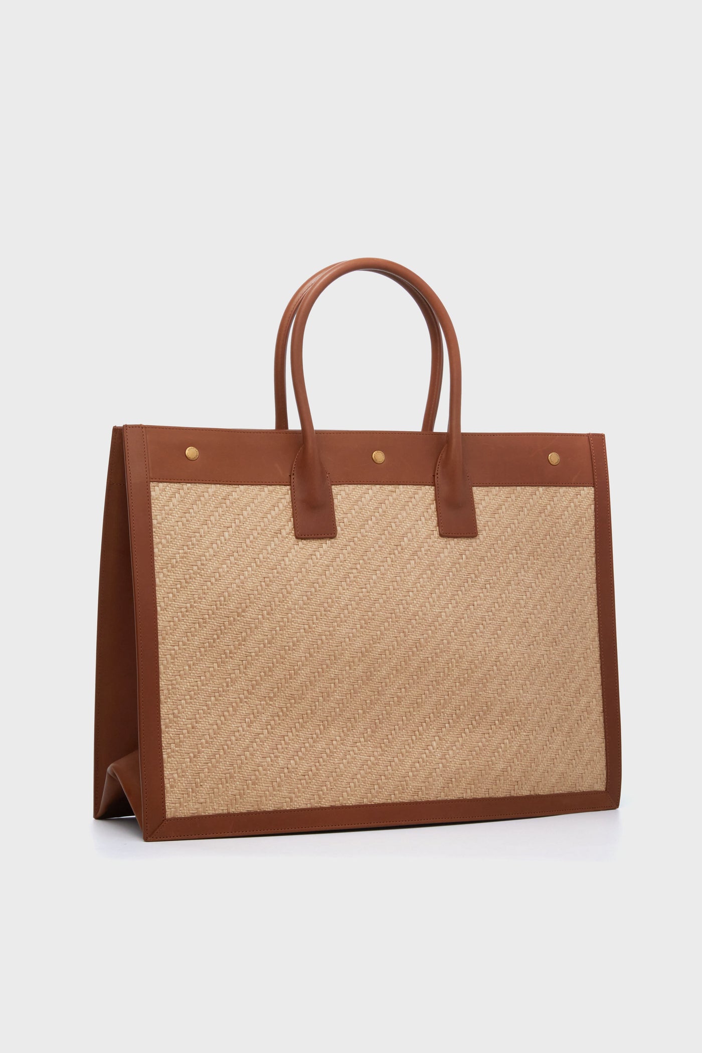 Saint Laurent Natural Sand Rive Gauche Tote Bag