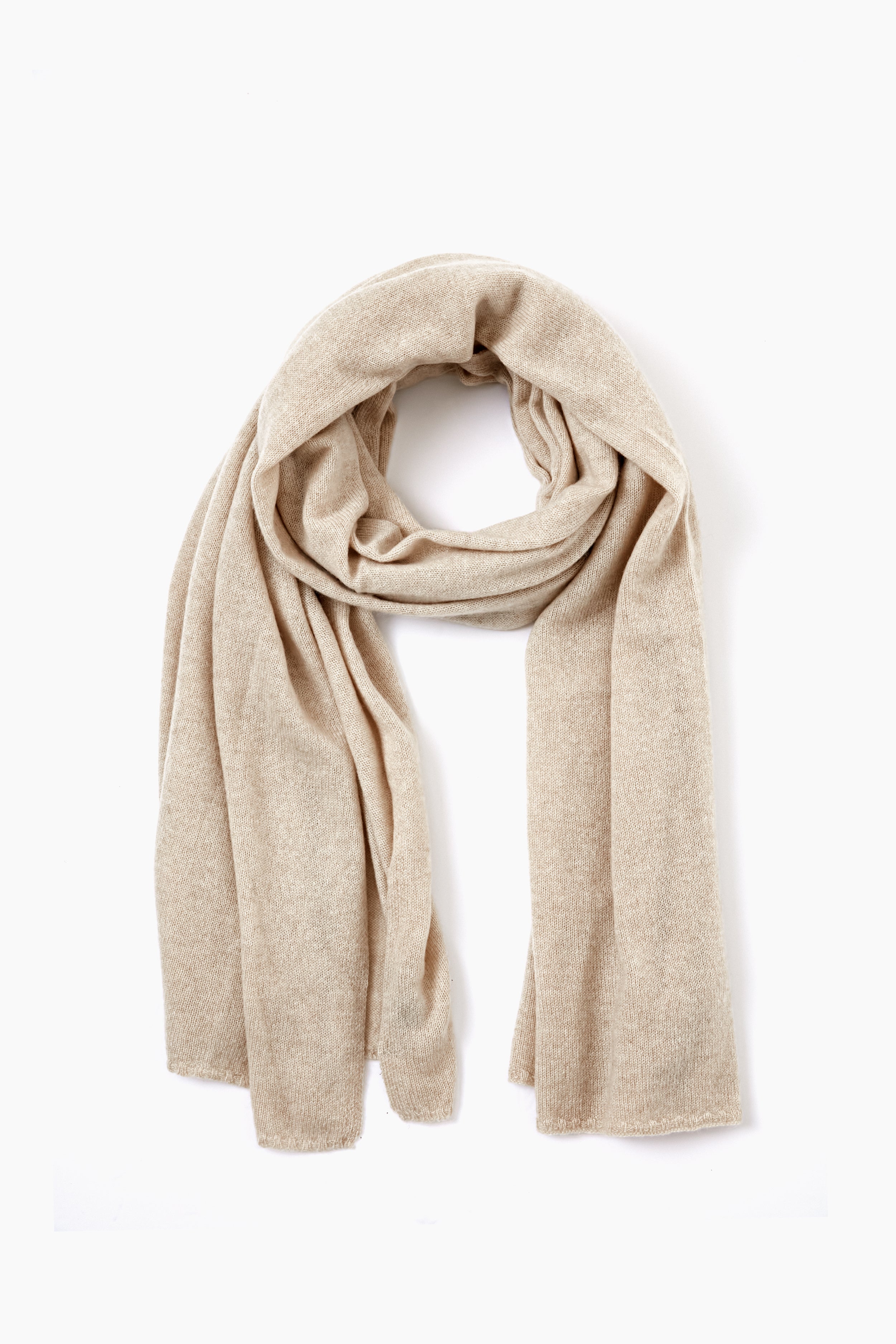 Exclusive Oatmeal Cashmere Travel Wrap | Amicale