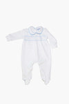 Nella Smocked Boy Footie