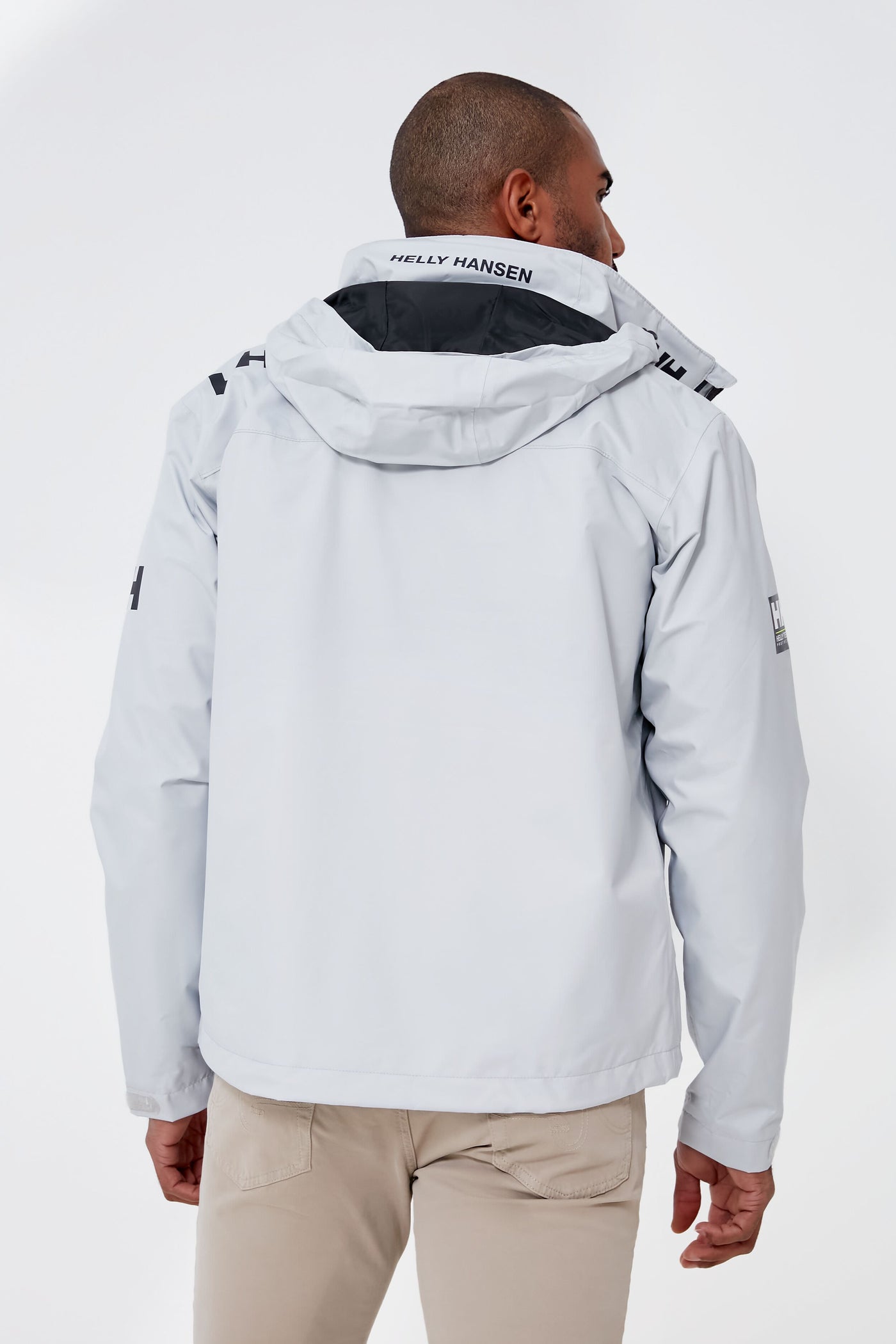 Gray Fog Fleece Lined Crew Jacket