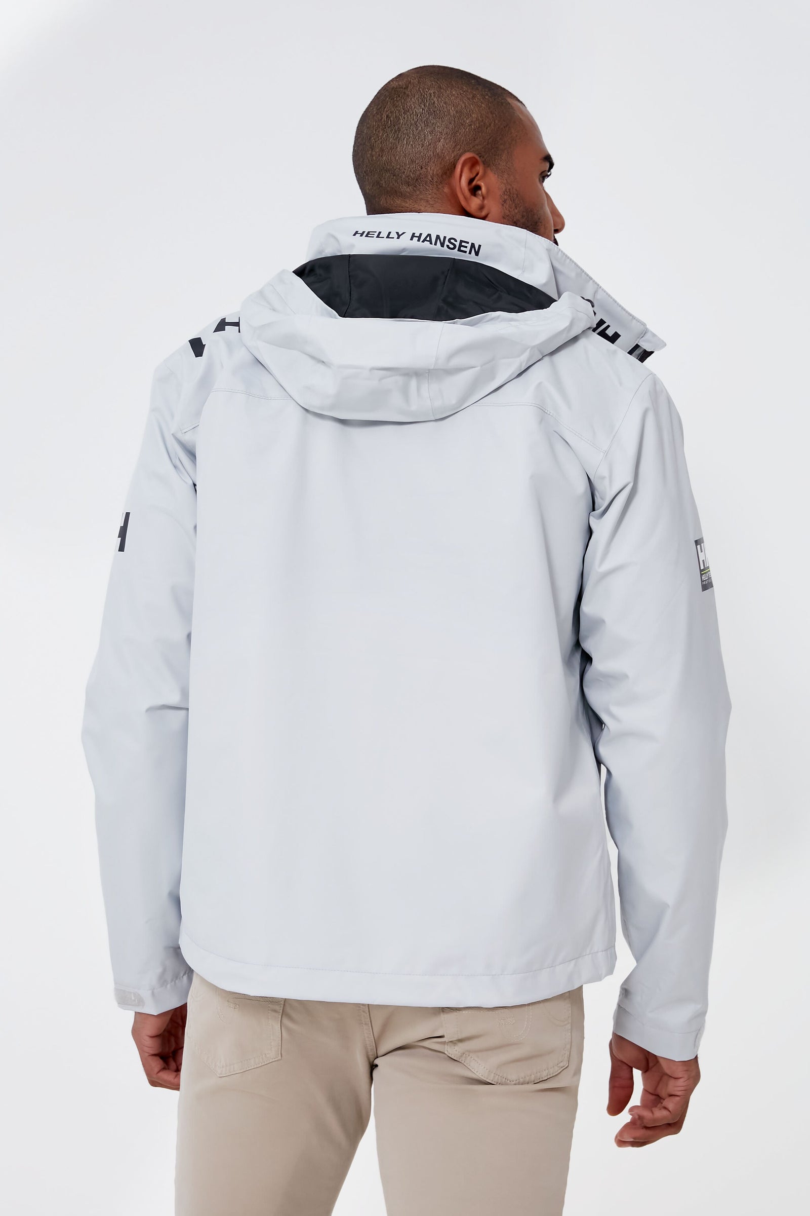 Gray Fog Fleece Lined Crew Jacket