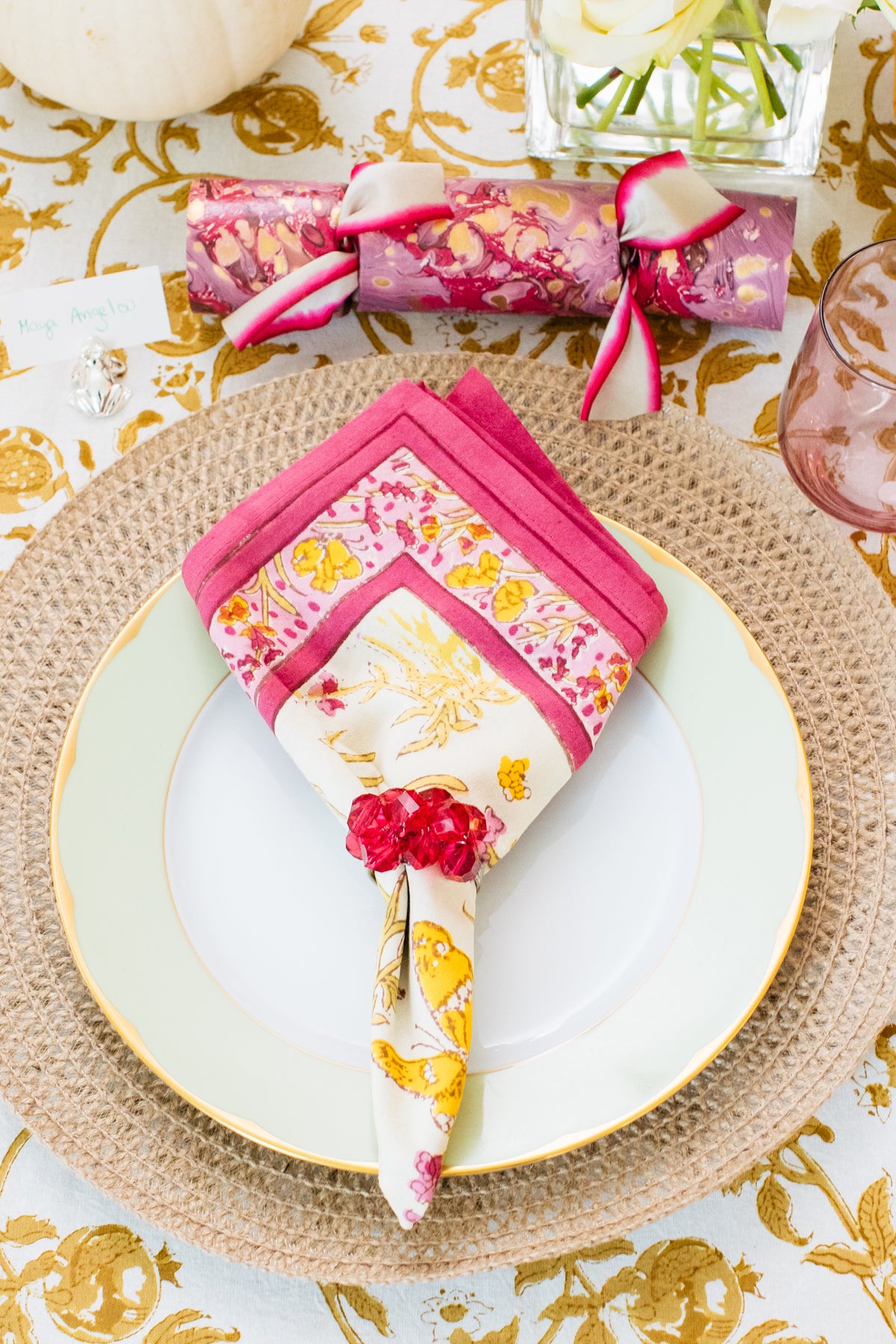 Papillon Napkins Rose (Set of 6)
