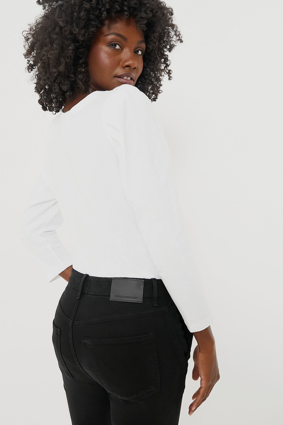 Vesty White Vesty Long Sleeve Crewneck | Pomander Place