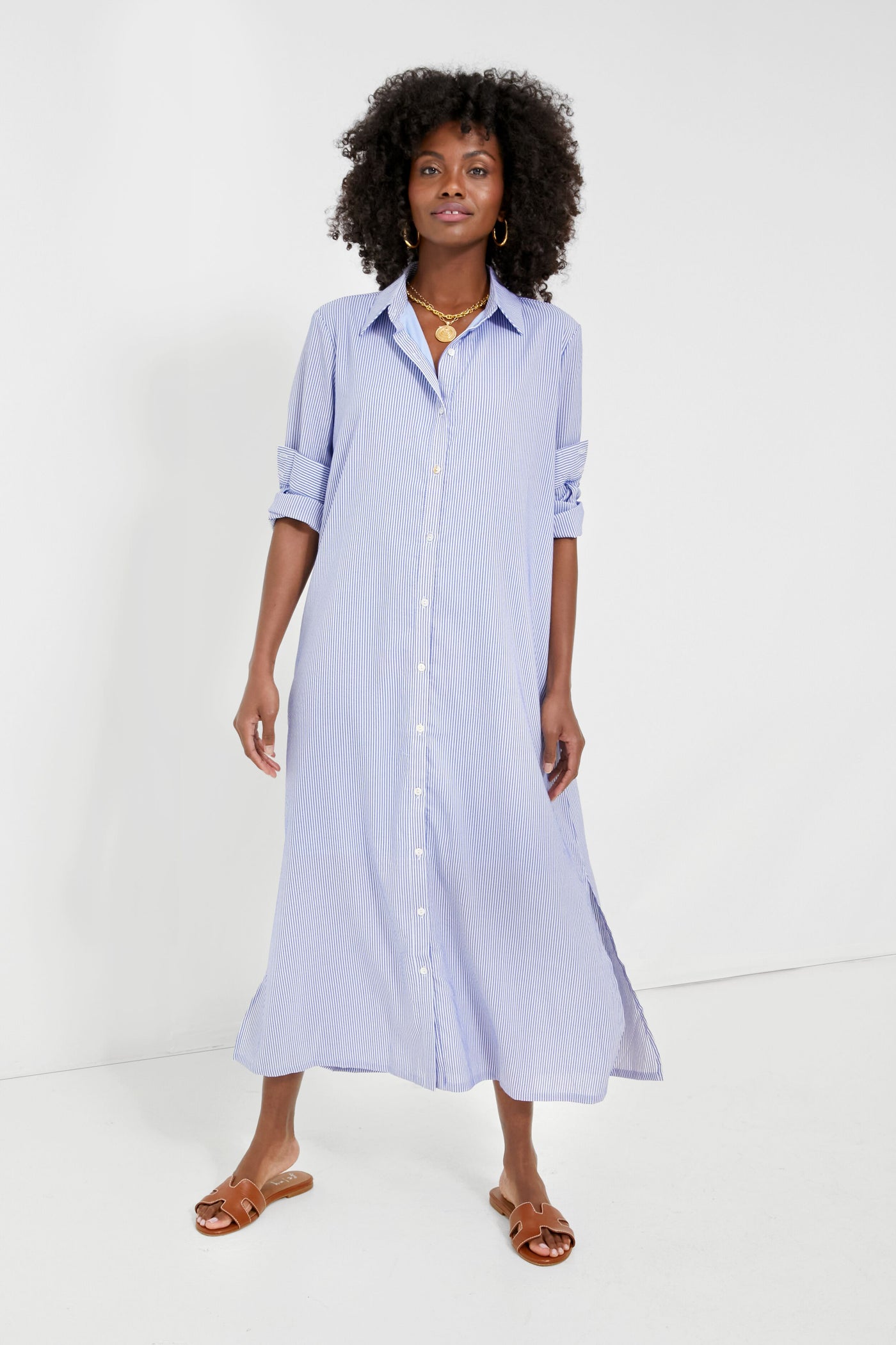 blue white striped shirt dress Petite Jane Shirt Stripe Dress