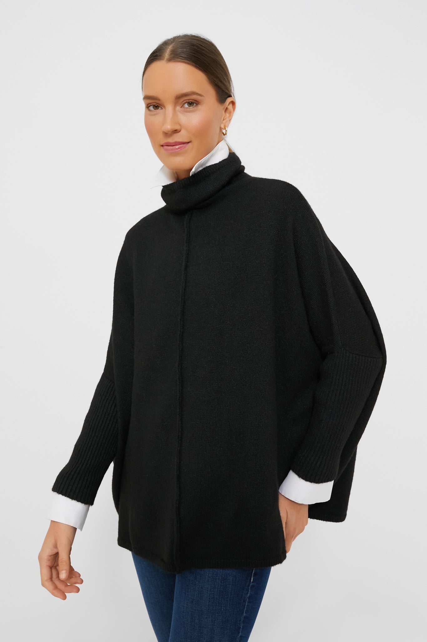 Exclusive Black Turtleneck Soft Sweater