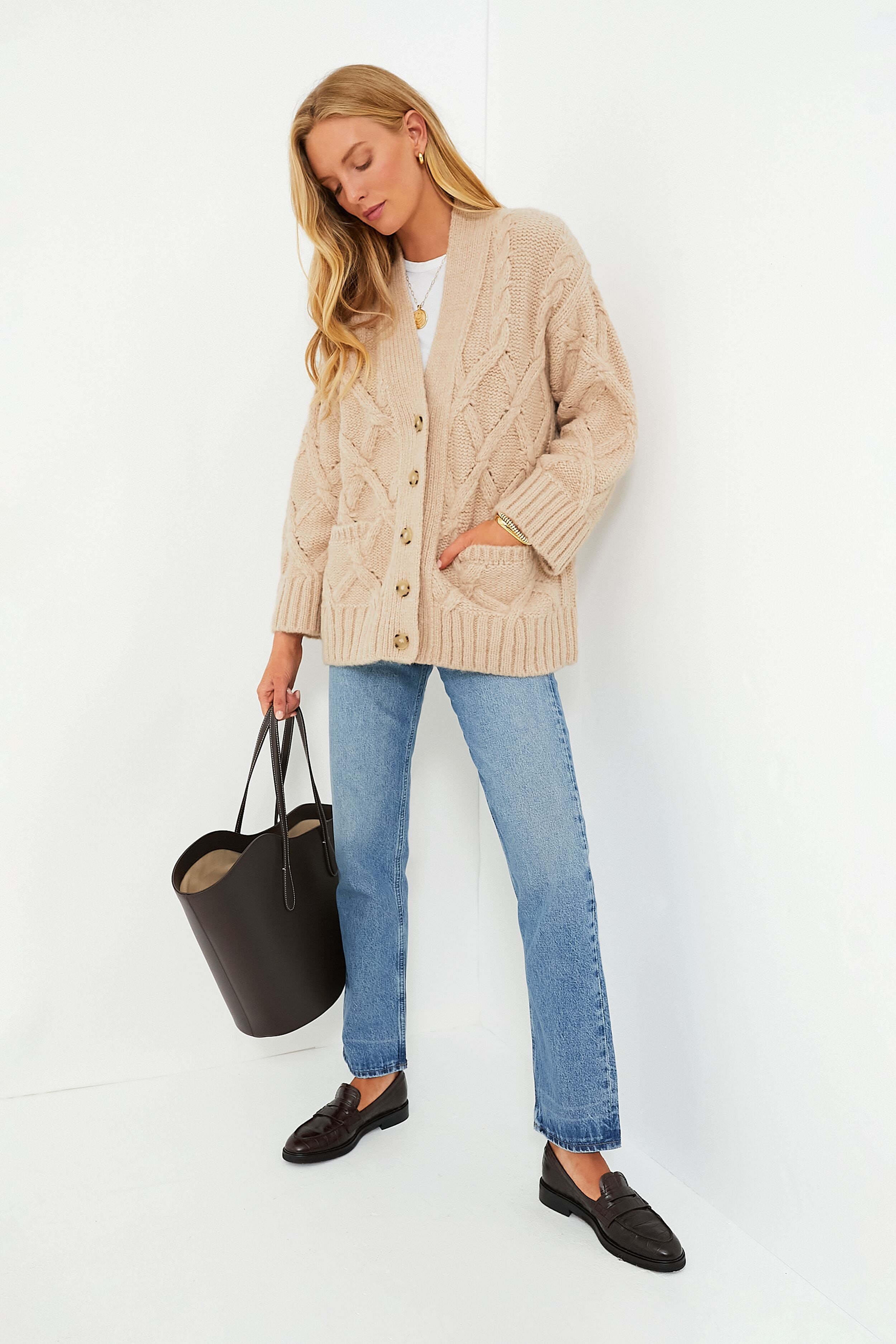 Pale Camel Kayln Cardigan