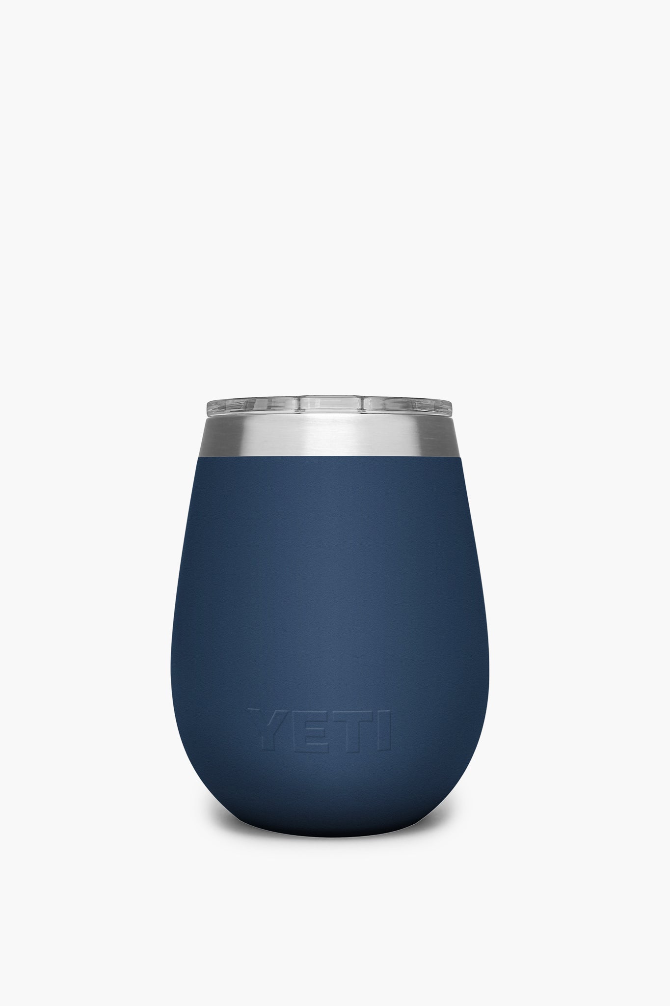 Navy Rambler 10oz Wine Tumbler with MagSlider Lid
