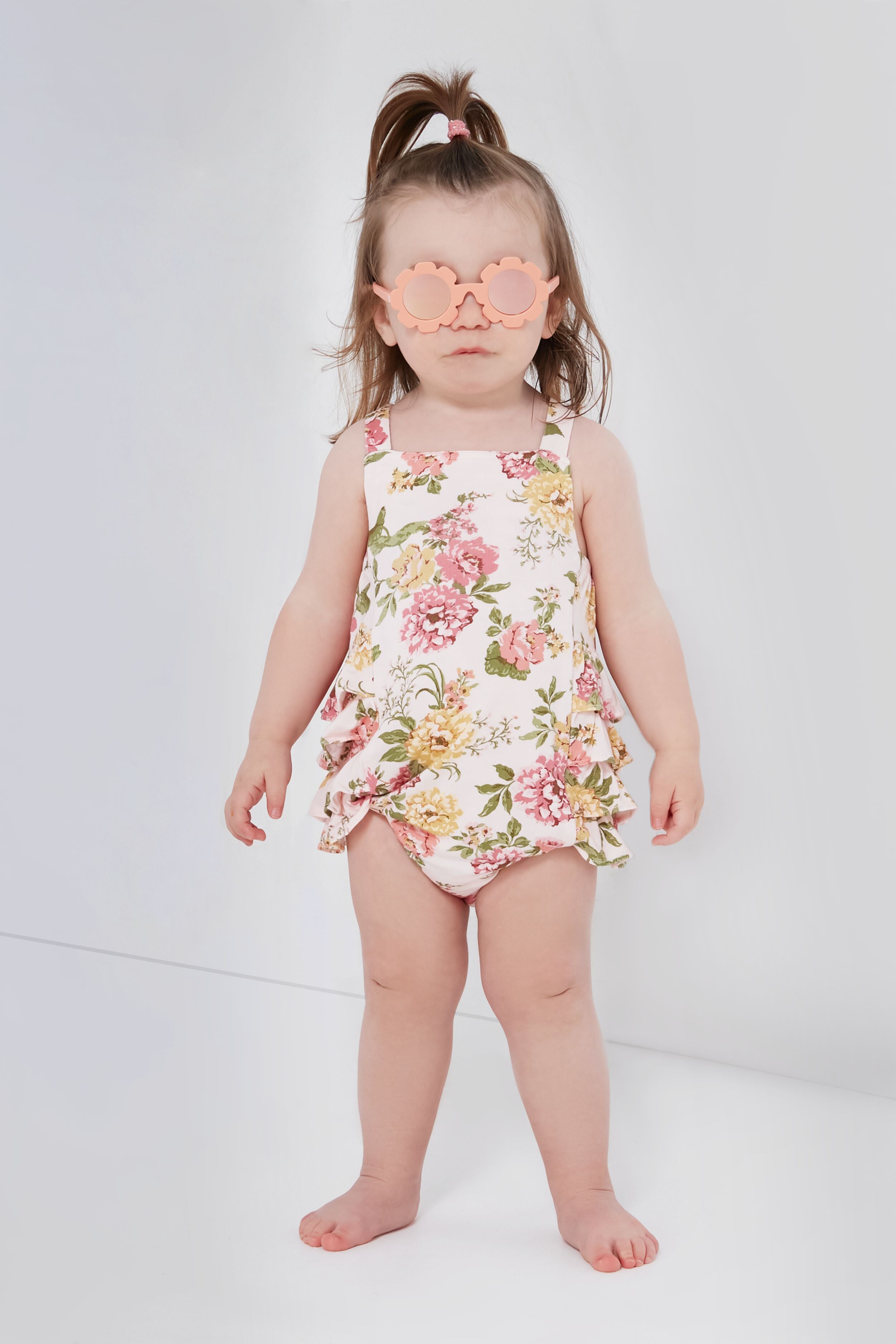 Peachy Keen Flower Sunglasses