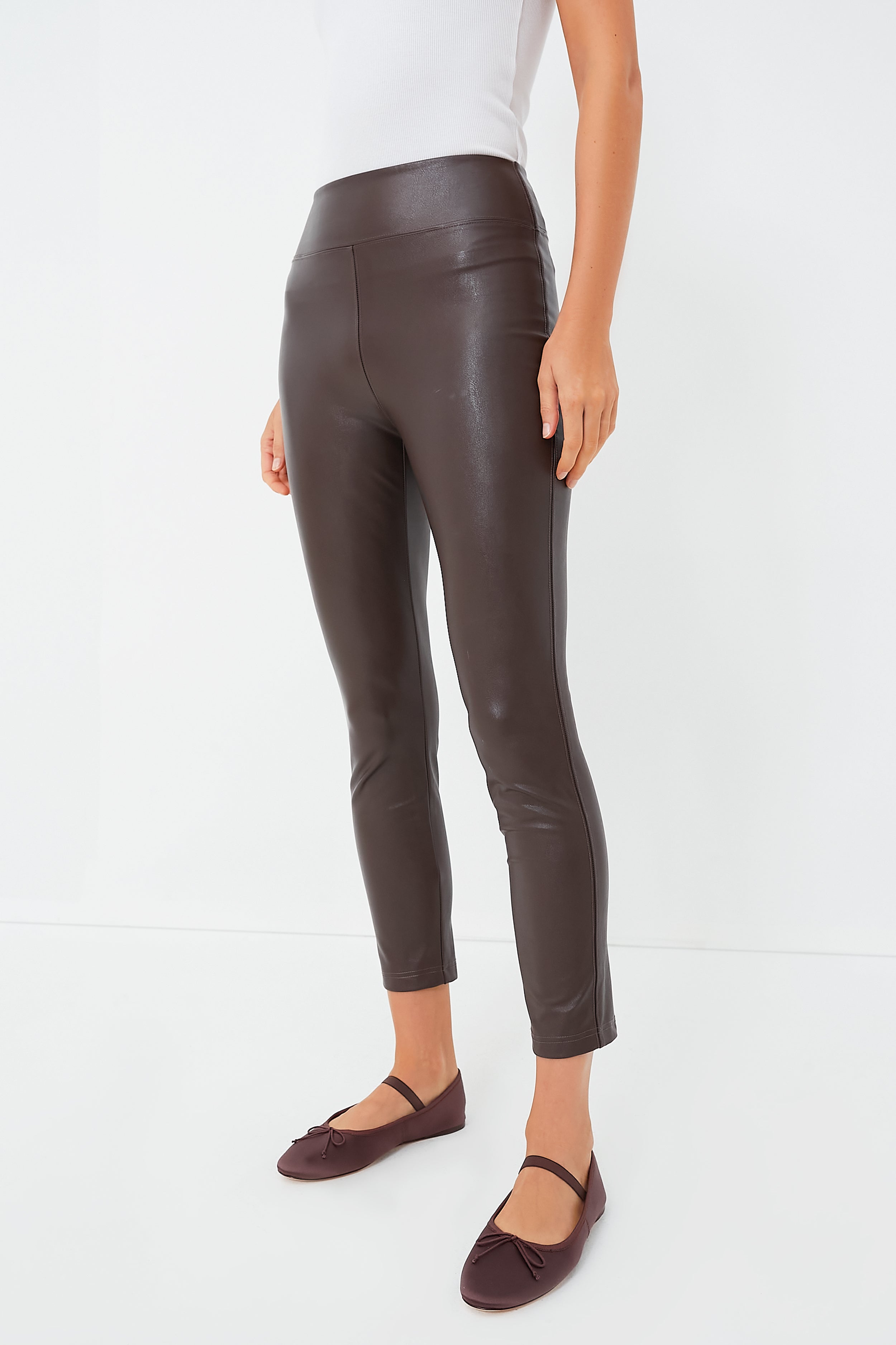 TIME AND TRU Women's Faux Leather Leggings Sz L 12-14 Brown (New) – PayWut