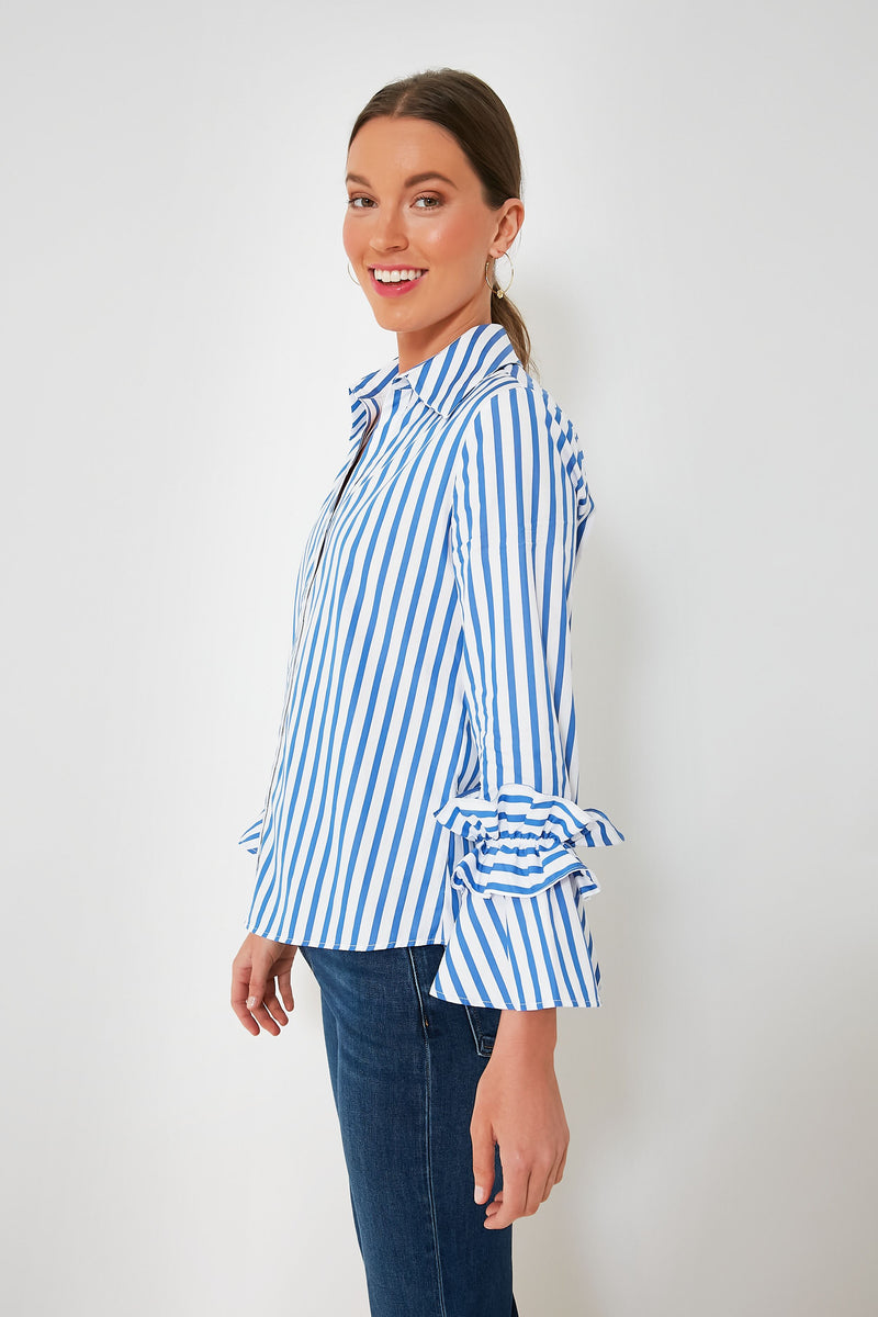 Indigo Stripes Selina Blouse