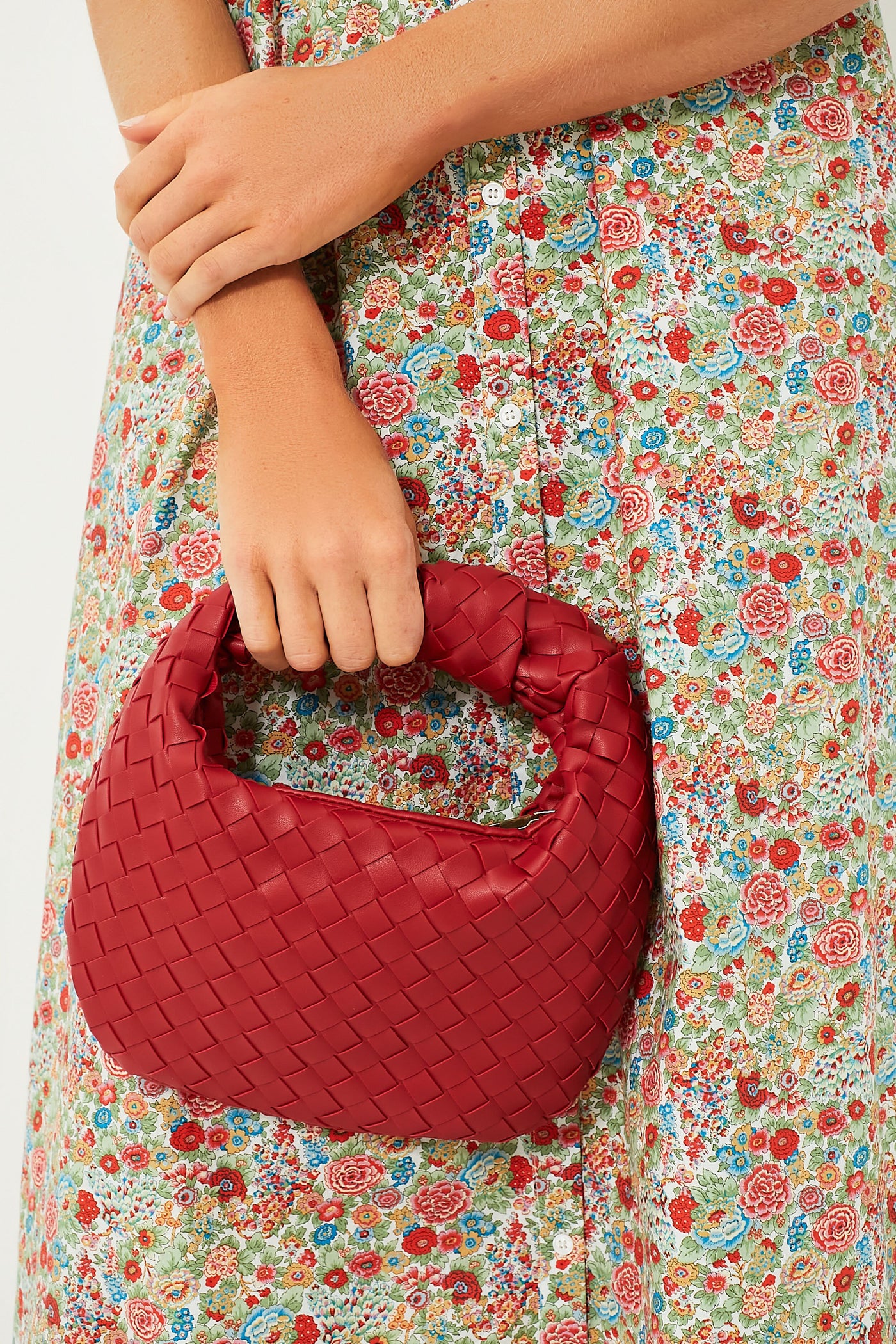 Red Woven Tracy Bag