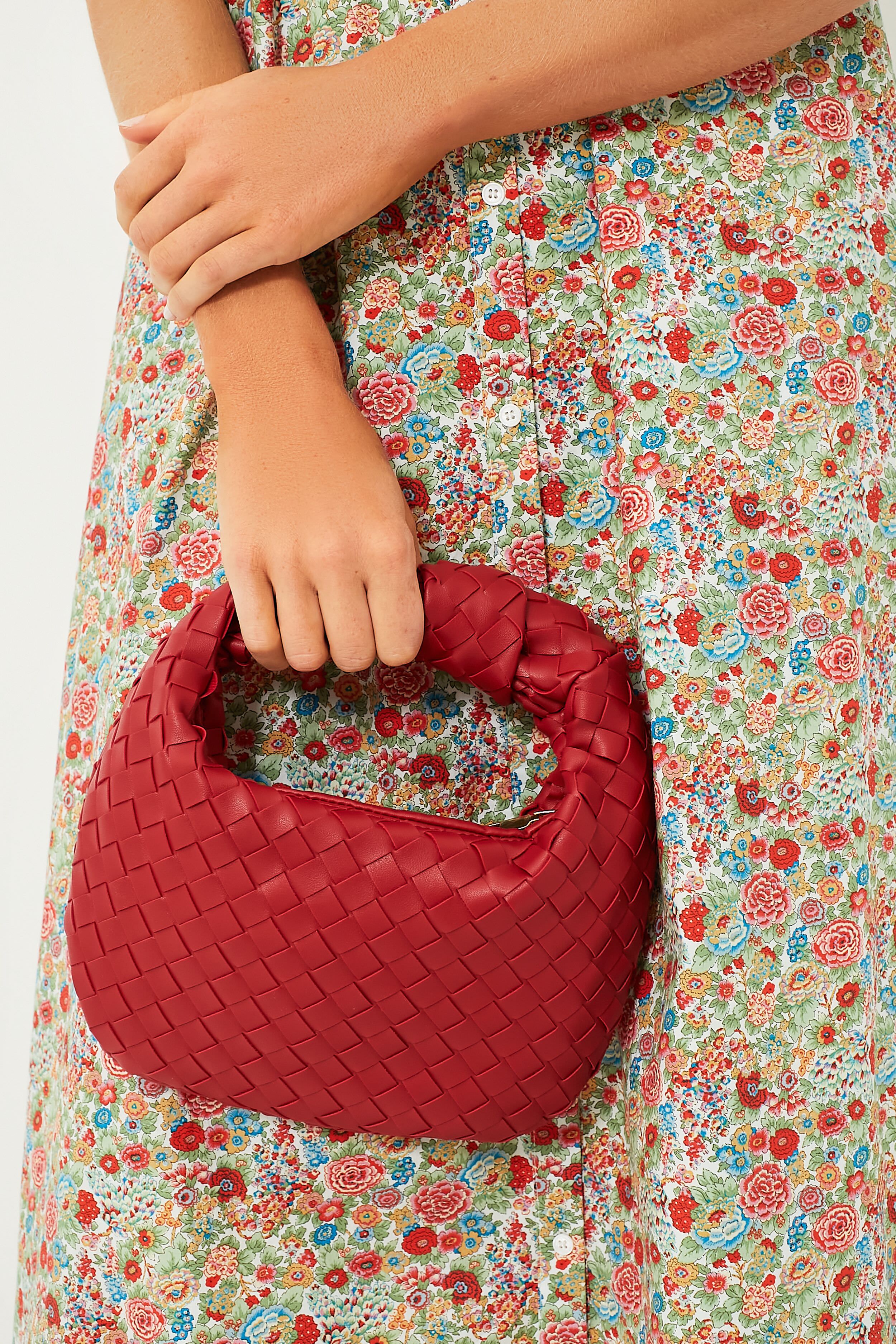 Red Woven Tracy Bag
