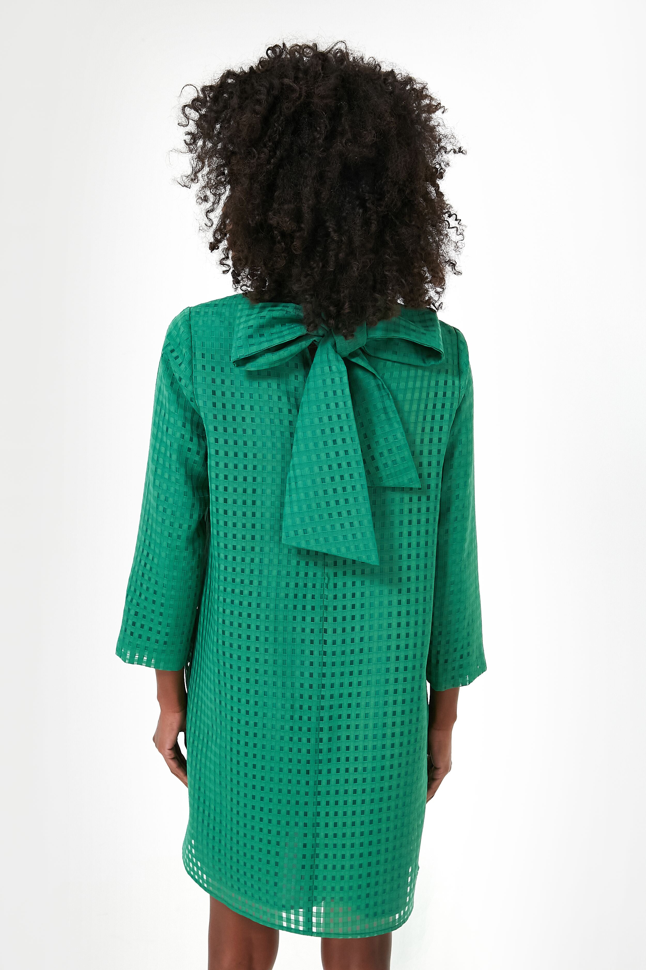 Emerald Green Burnout Daphne Dress