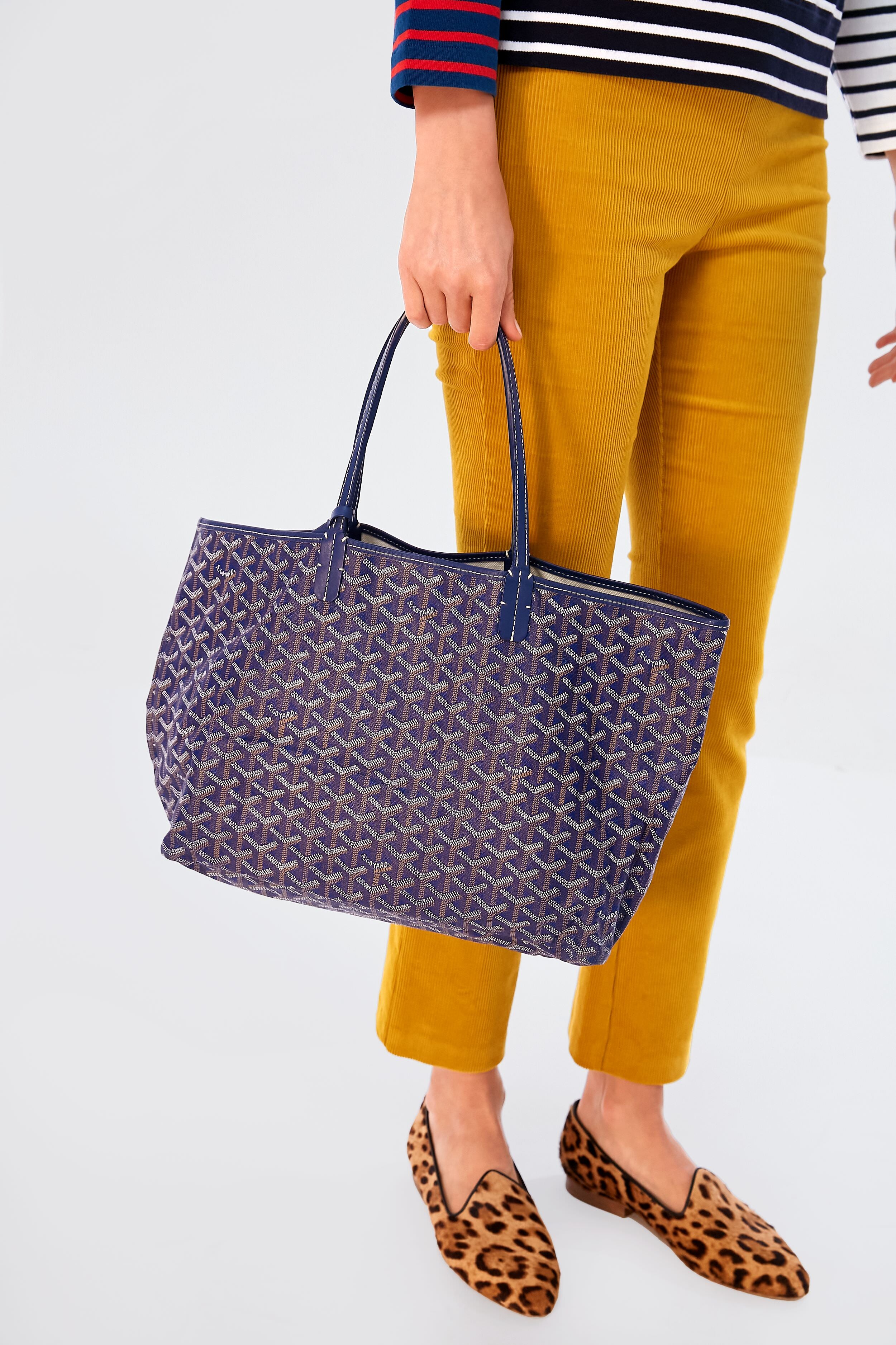Goyard Navy Saint Louis PM Tote Bag