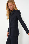 Navy Pinstripe Ellette Dickey Jacket