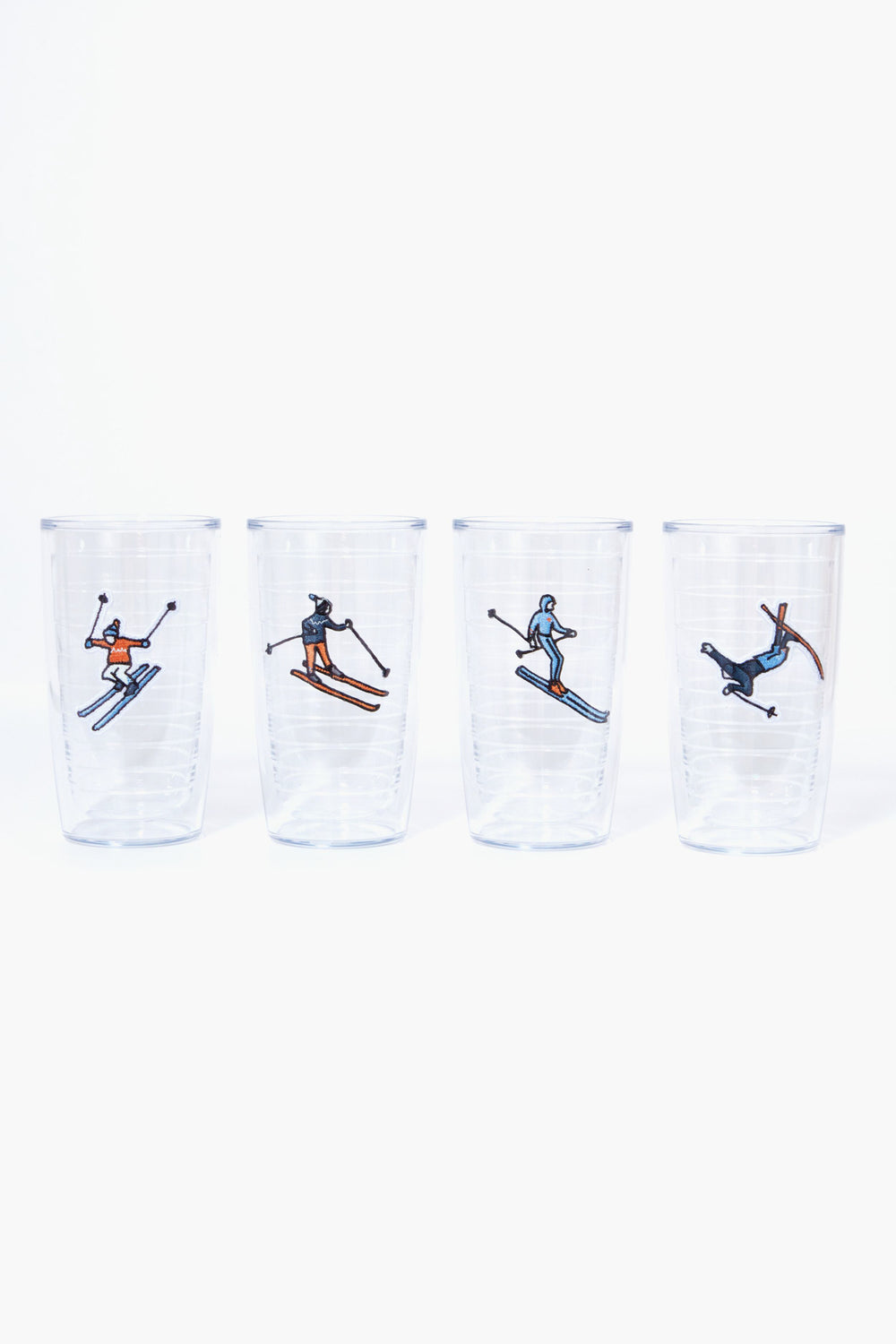 Skiers Tumblers Set of 4