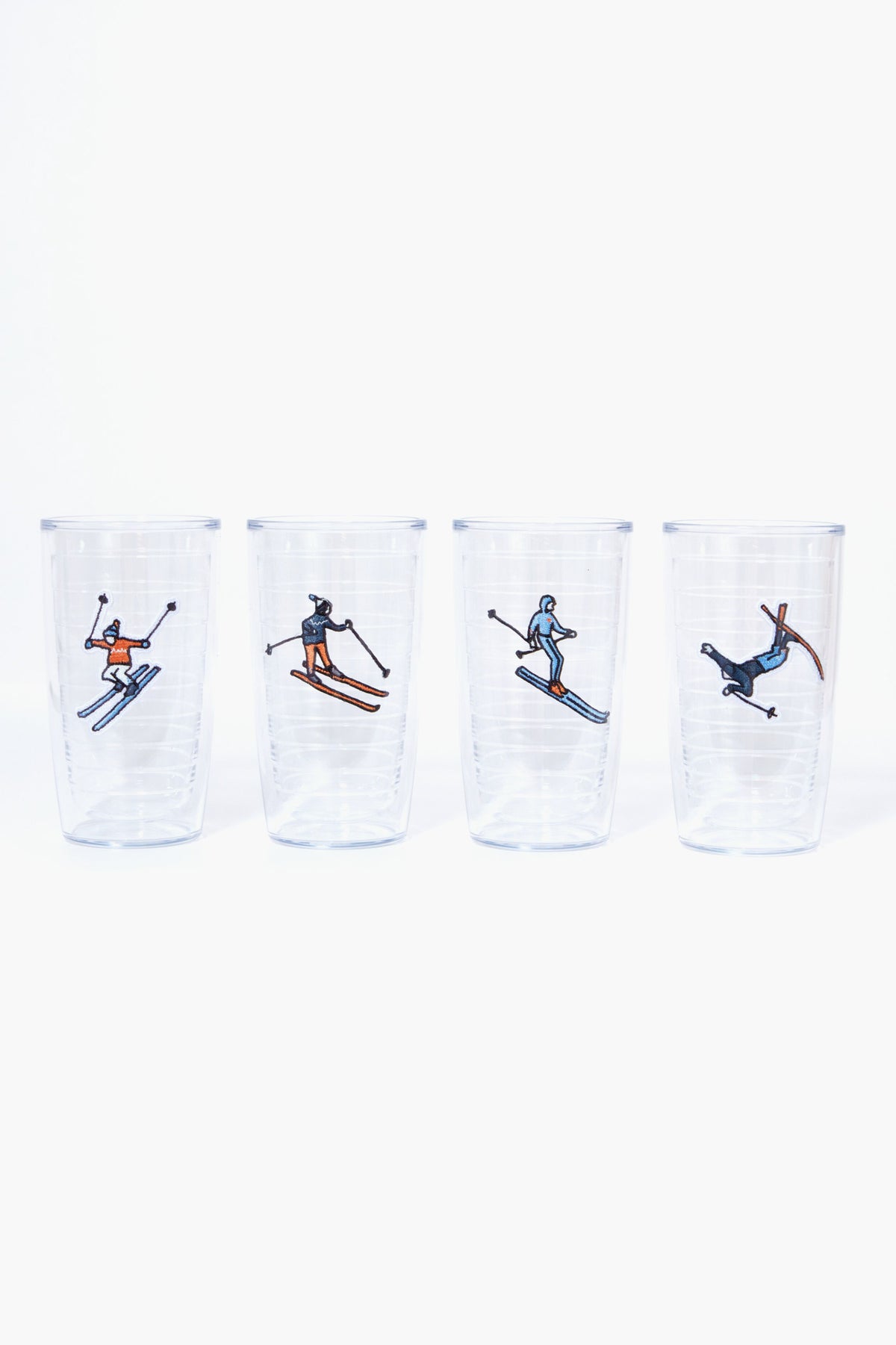 Skiers Tumblers Set of 4