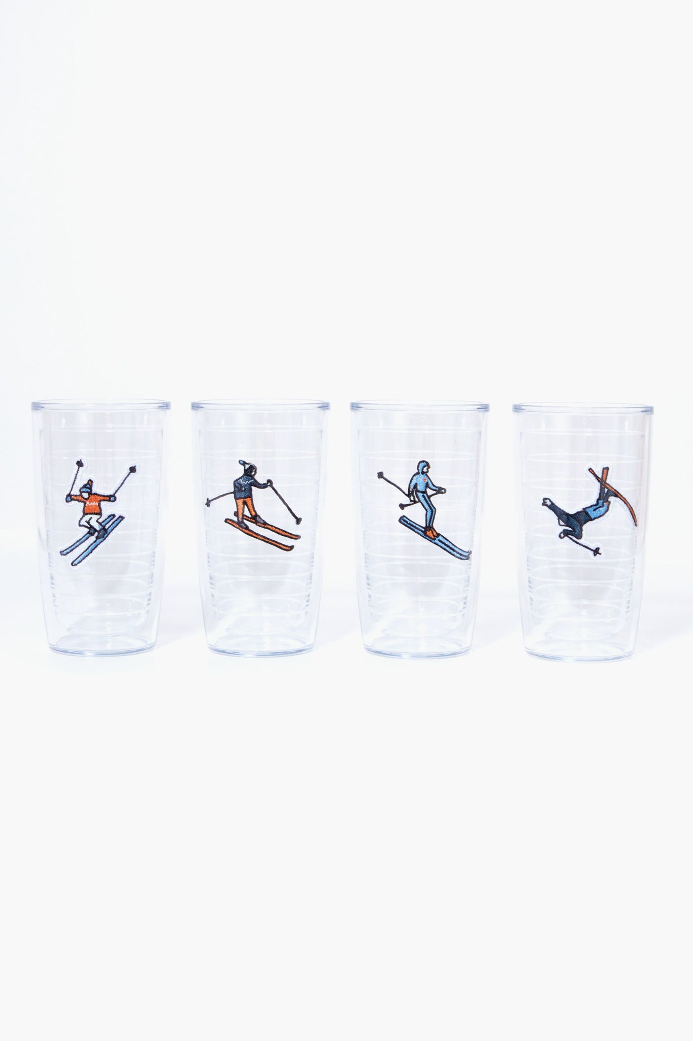 Skiers Tumblers Set of 4