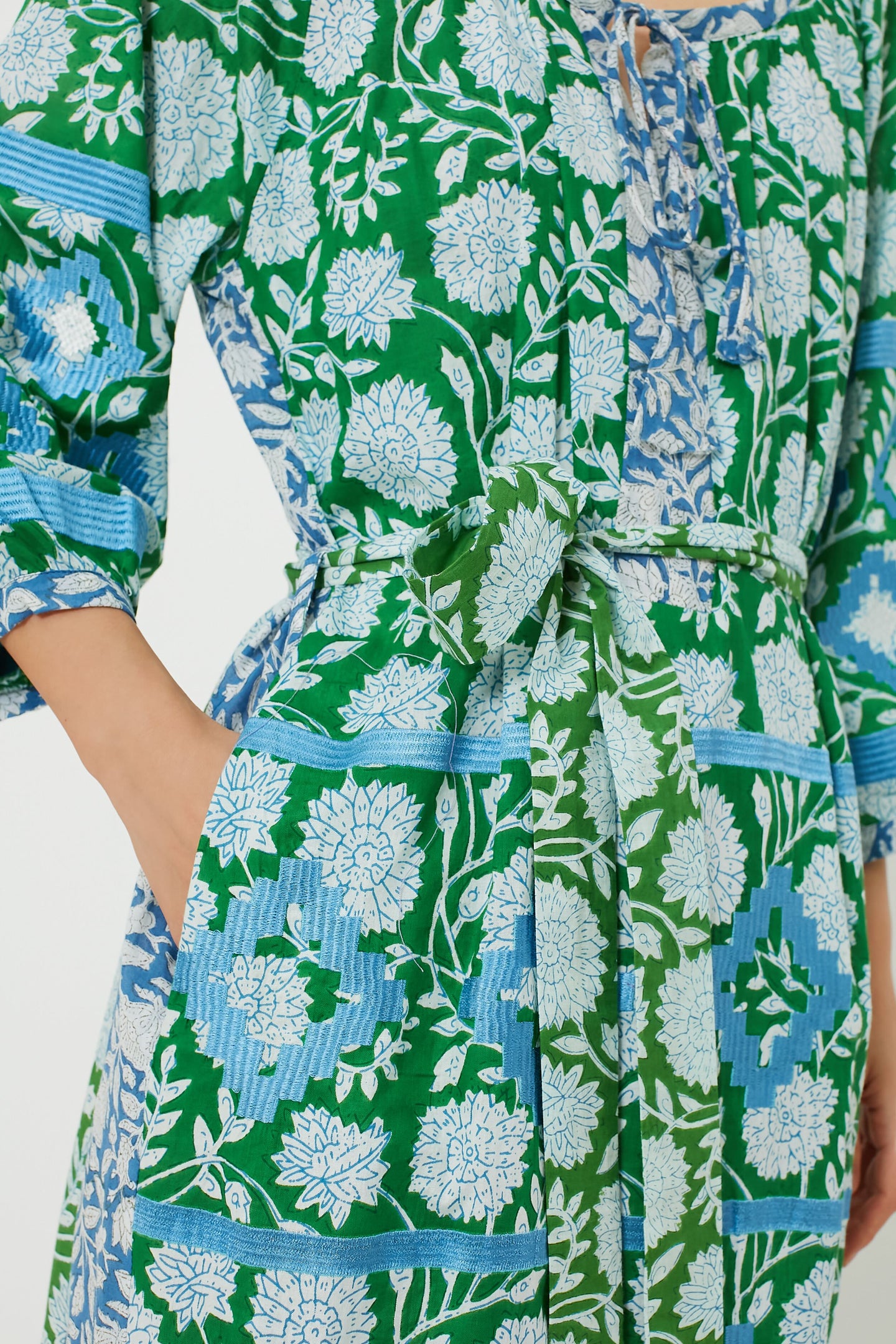 Sky Blue Mannar Kaftan