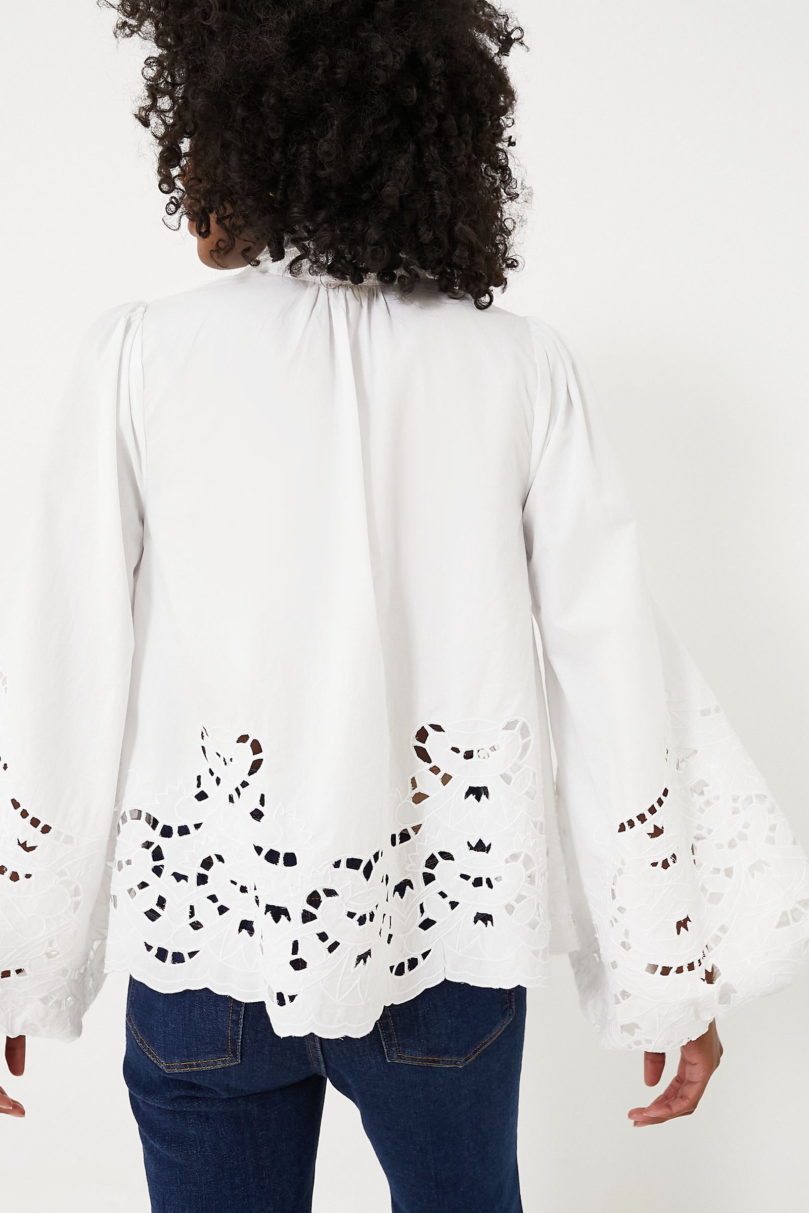 Poplin Lace Blouse