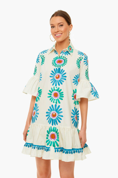 Daisy Placee White Choux Dress