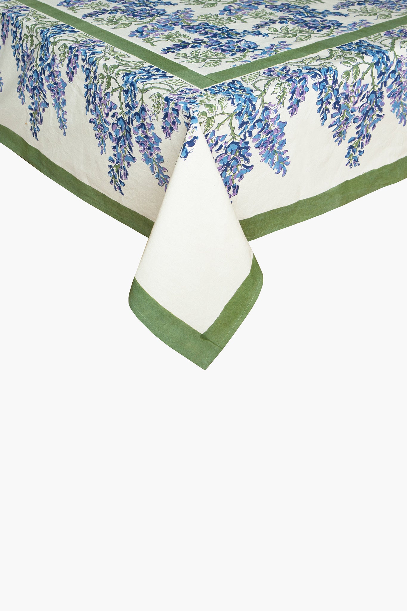 Wisteria Green and Blue French Tablecloth