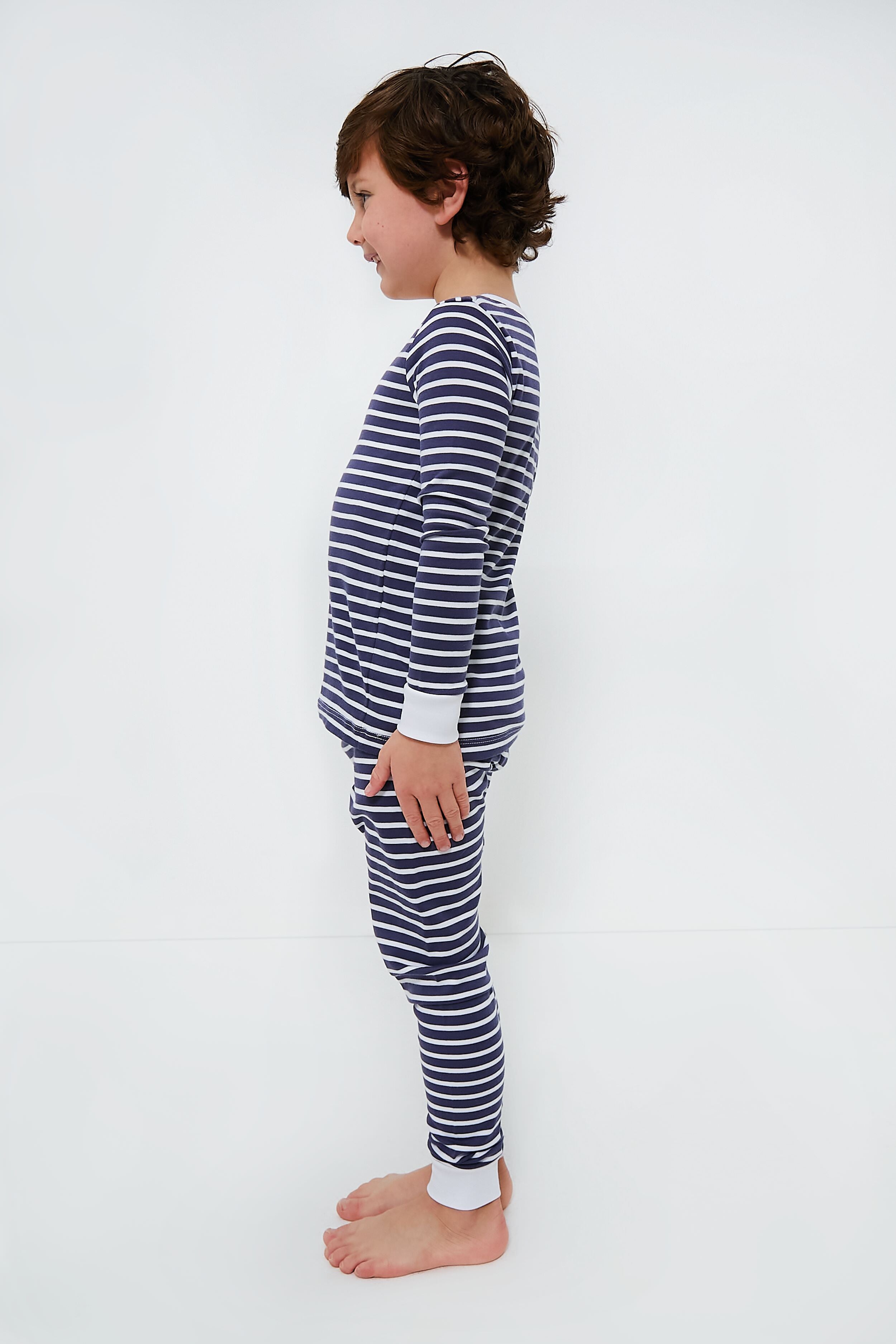 Navy Stripe Pajama Set